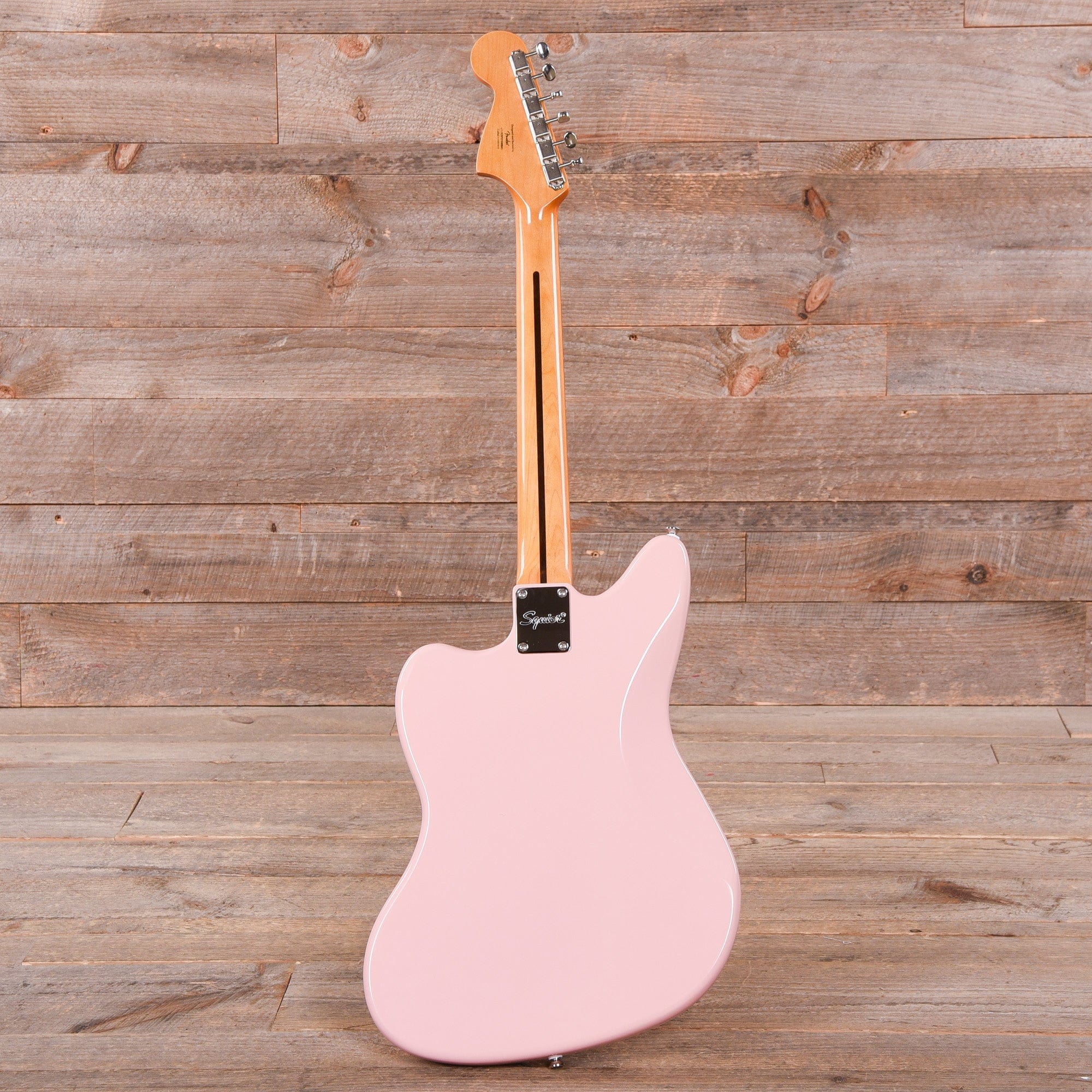 Squier Classic Vibe '60s Jaguar Shell Pink w/Matching Headcap & 3-Ply Mint Pickguard Electric Guitars / Solid Body