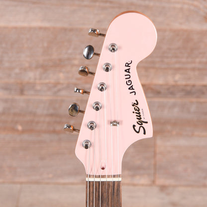 Squier Classic Vibe '60s Jaguar Shell Pink w/Matching Headcap & 3-Ply Mint Pickguard Electric Guitars / Solid Body