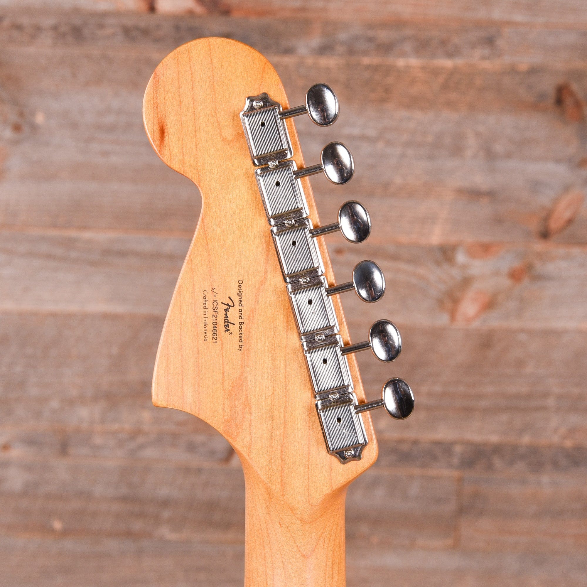 Squier Classic Vibe '60s Jaguar Shell Pink w/Matching Headcap & 3-Ply Mint Pickguard Electric Guitars / Solid Body