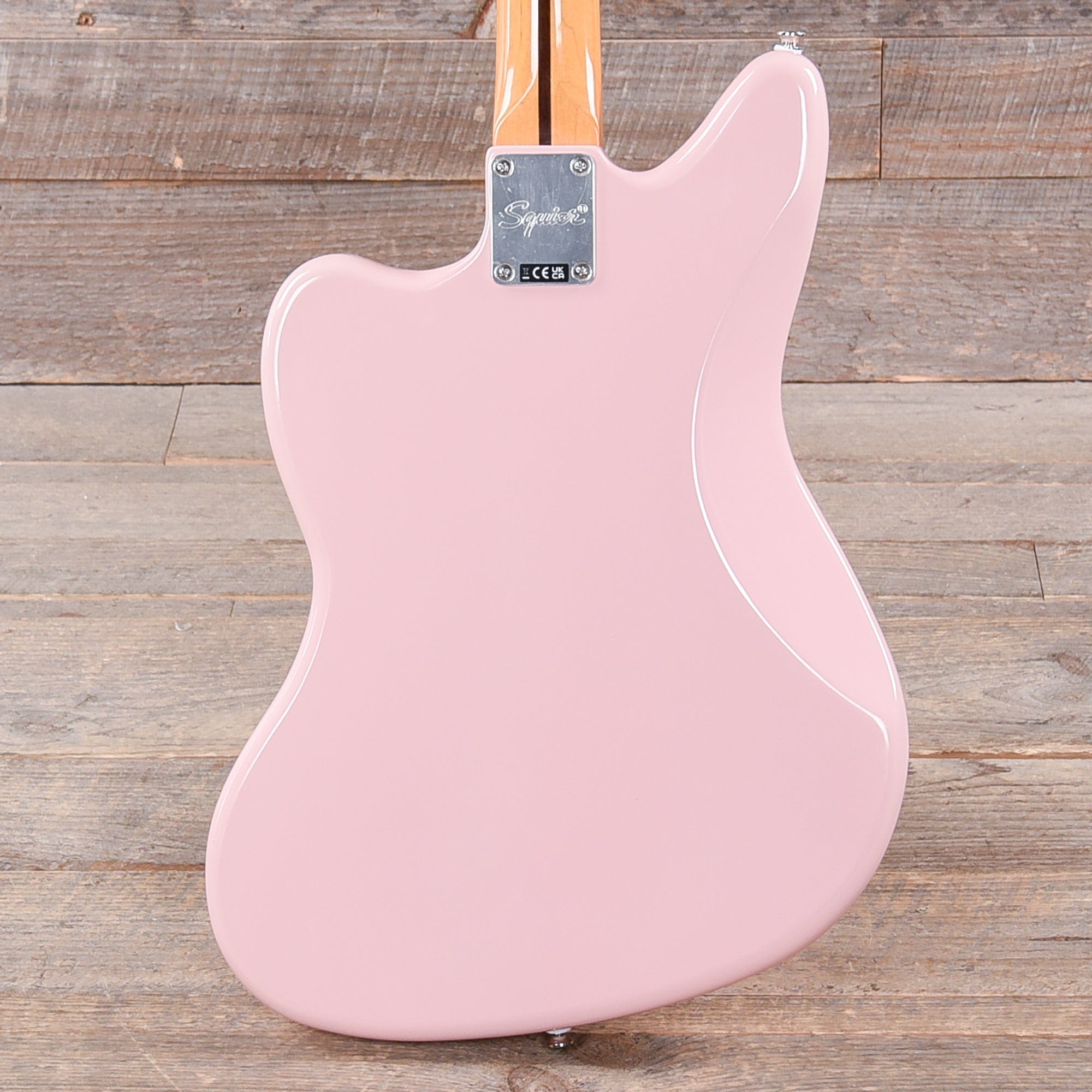 Squier Classic Vibe '60s Jaguar Shell Pink w/Matching Headcap & 3-Ply Mint Pickguard Electric Guitars / Solid Body