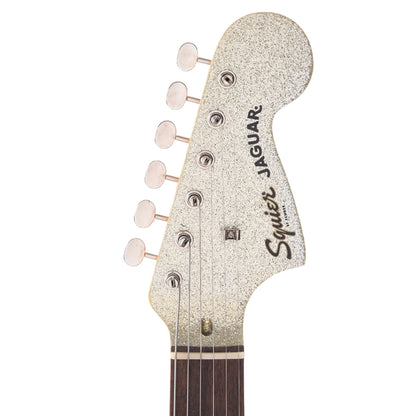 Squier Classic Vibe '60s Jaguar Silver Sparkle w/Matching Headcap Electric Guitars / Solid Body