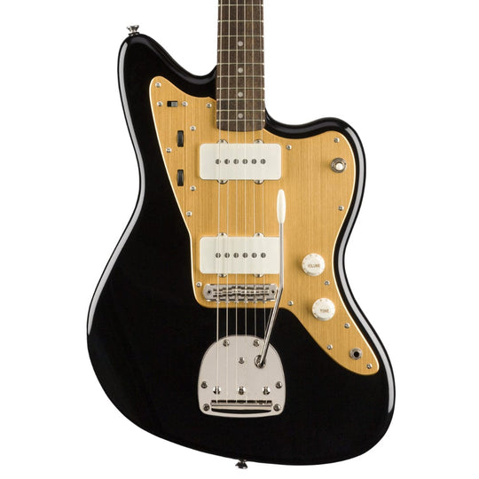 Squier Classic Vibe '60s Jazzmaster Black w/Gold Anodized Pickguard Electric Guitars / Solid Body