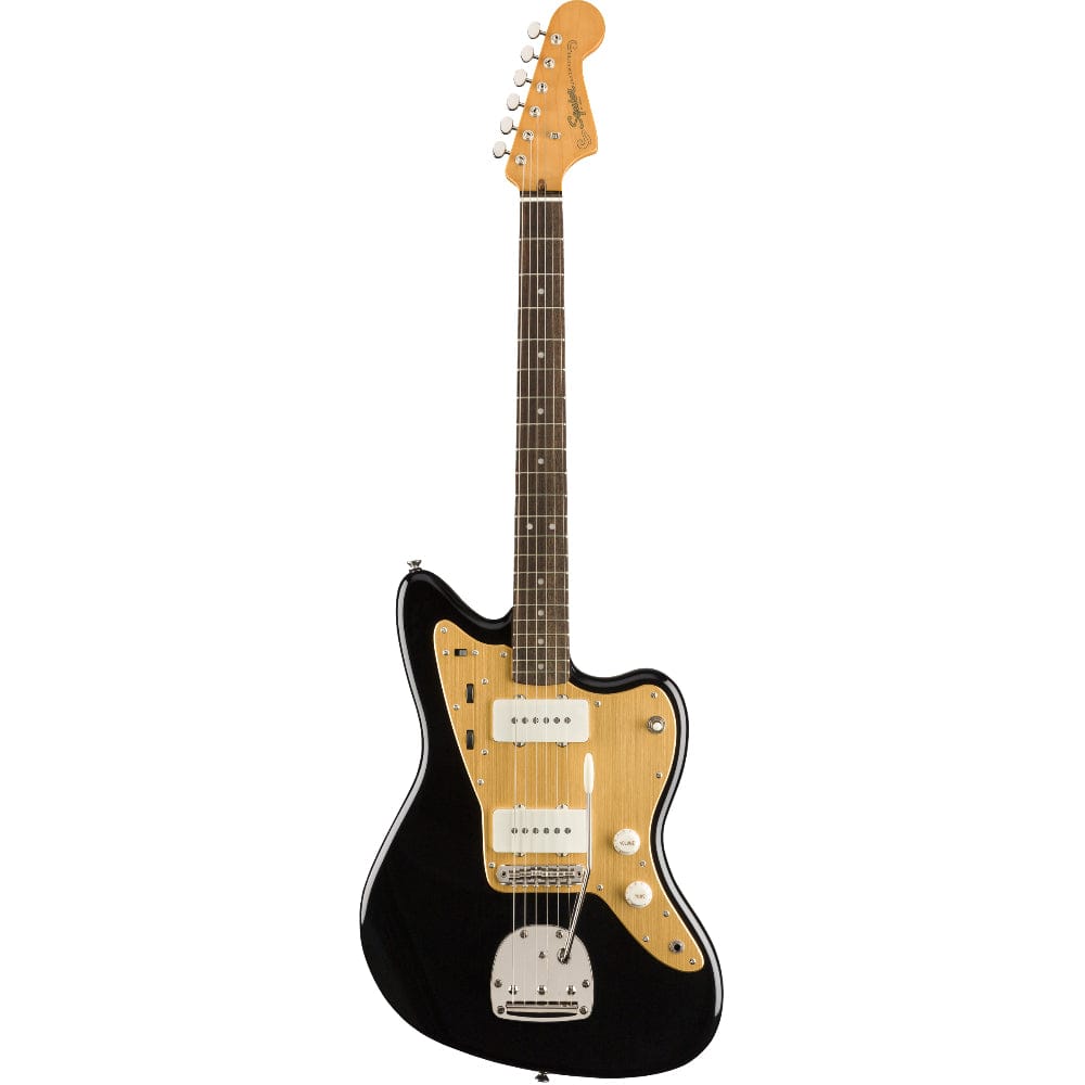 Squier Classic Vibe '60s Jazzmaster Black w/Gold Anodized Pickguard Electric Guitars / Solid Body