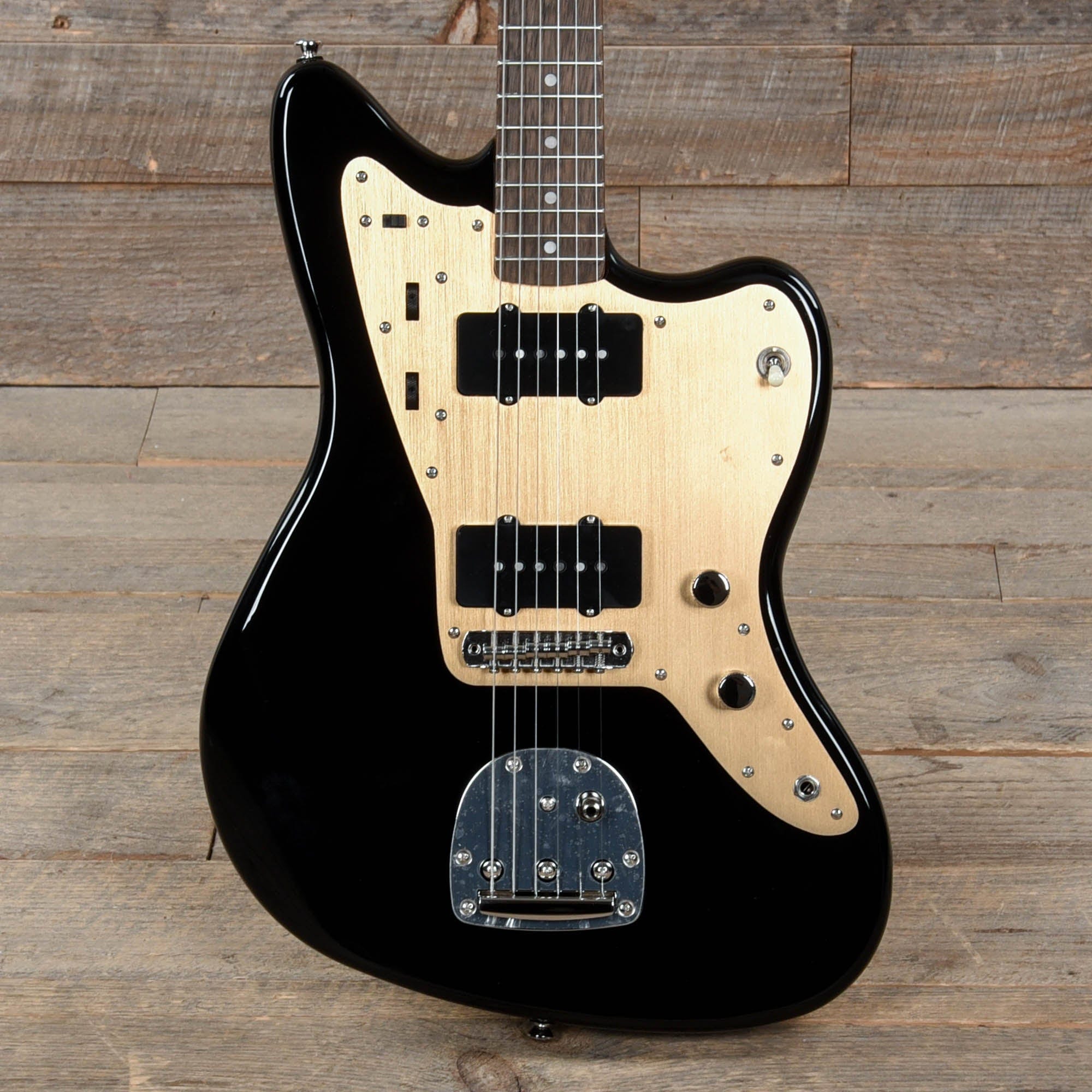 Squier Classic Vibe '60s Jazzmaster Black w/Gold Anodized Pickguard Electric Guitars / Solid Body