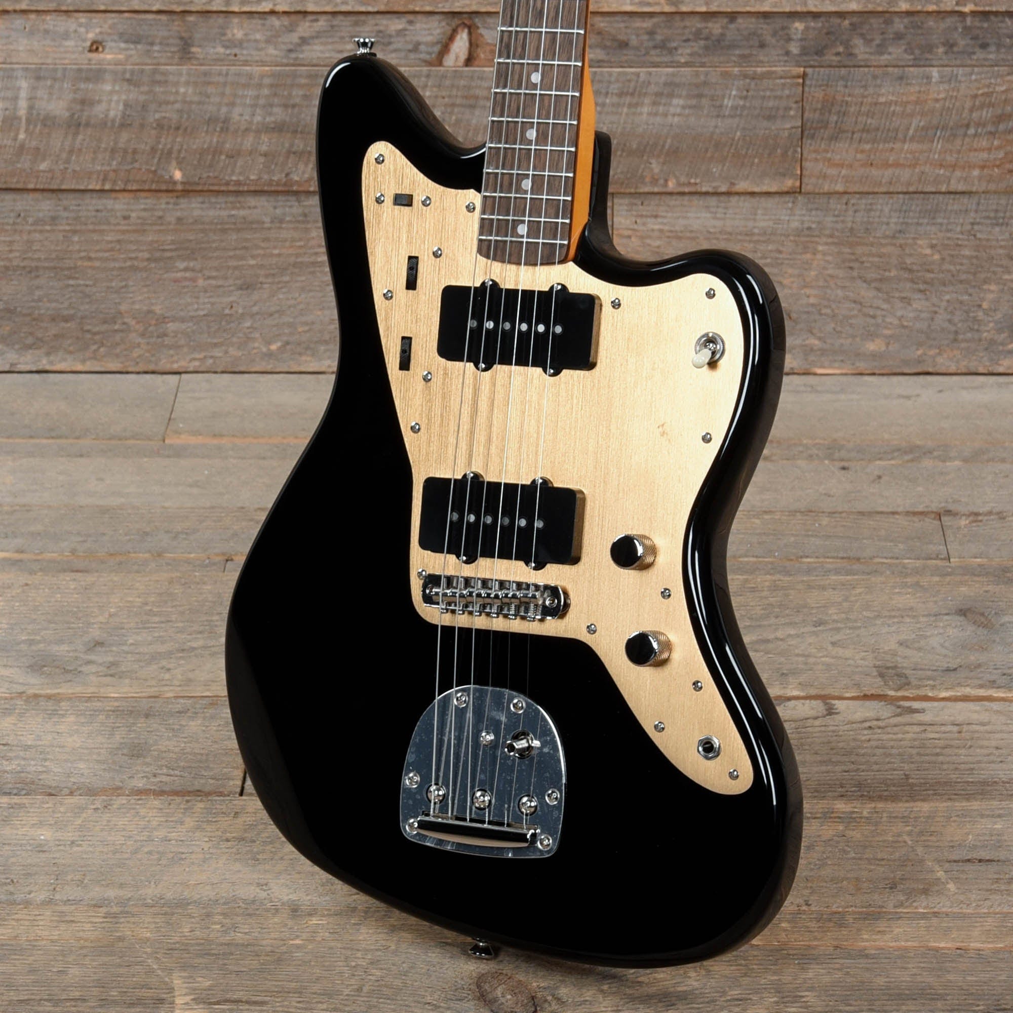 Squier Classic Vibe '60s Jazzmaster Black w/Gold Anodized Pickguard Electric Guitars / Solid Body