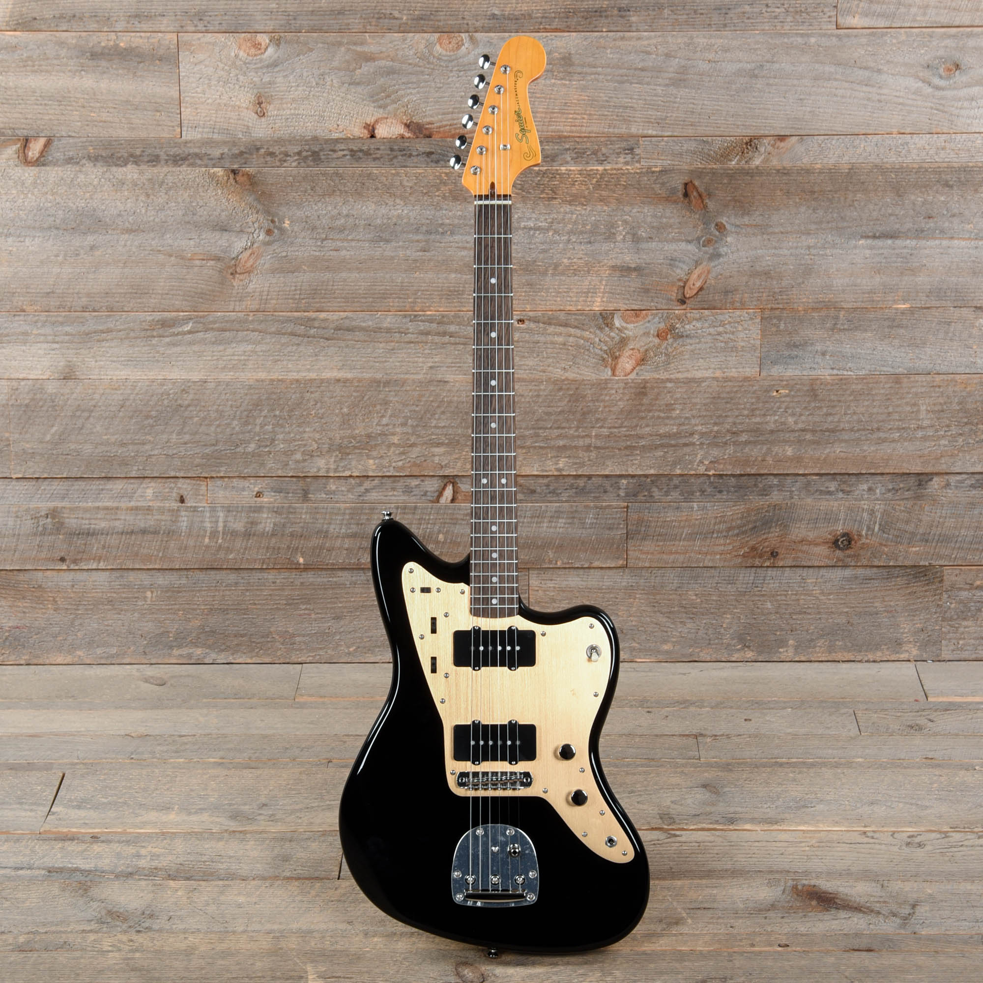 Squier Classic Vibe '60s Jazzmaster Black w/Gold Anodized Pickguard Electric Guitars / Solid Body