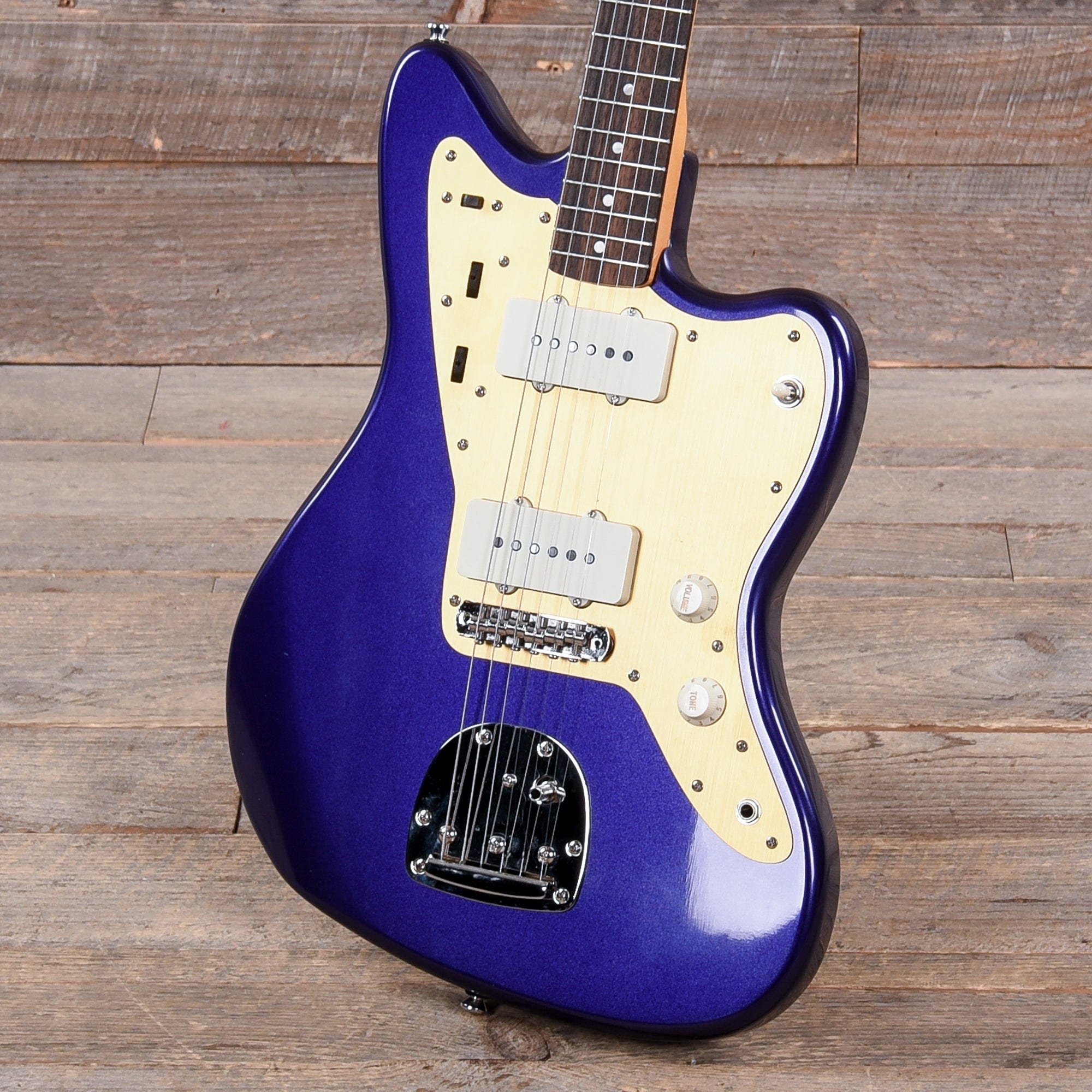 Squier Classic Vibe '60s Jazzmaster Purple Metallic w/Anodized Gold Pickguard Electric Guitars / Solid Body