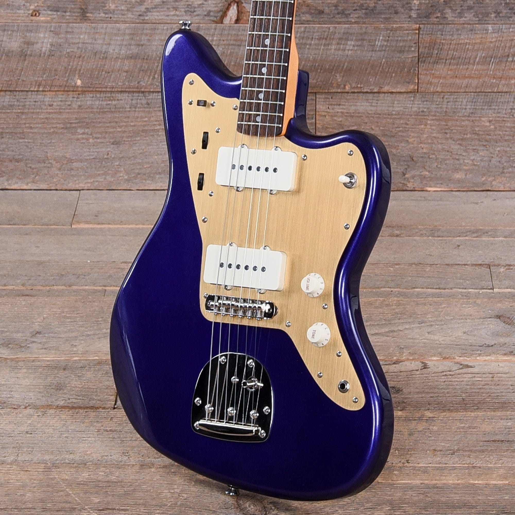 Squier Classic Vibe '60s Jazzmaster Purple Metallic w/Anodized Gold Pickguard Electric Guitars / Solid Body