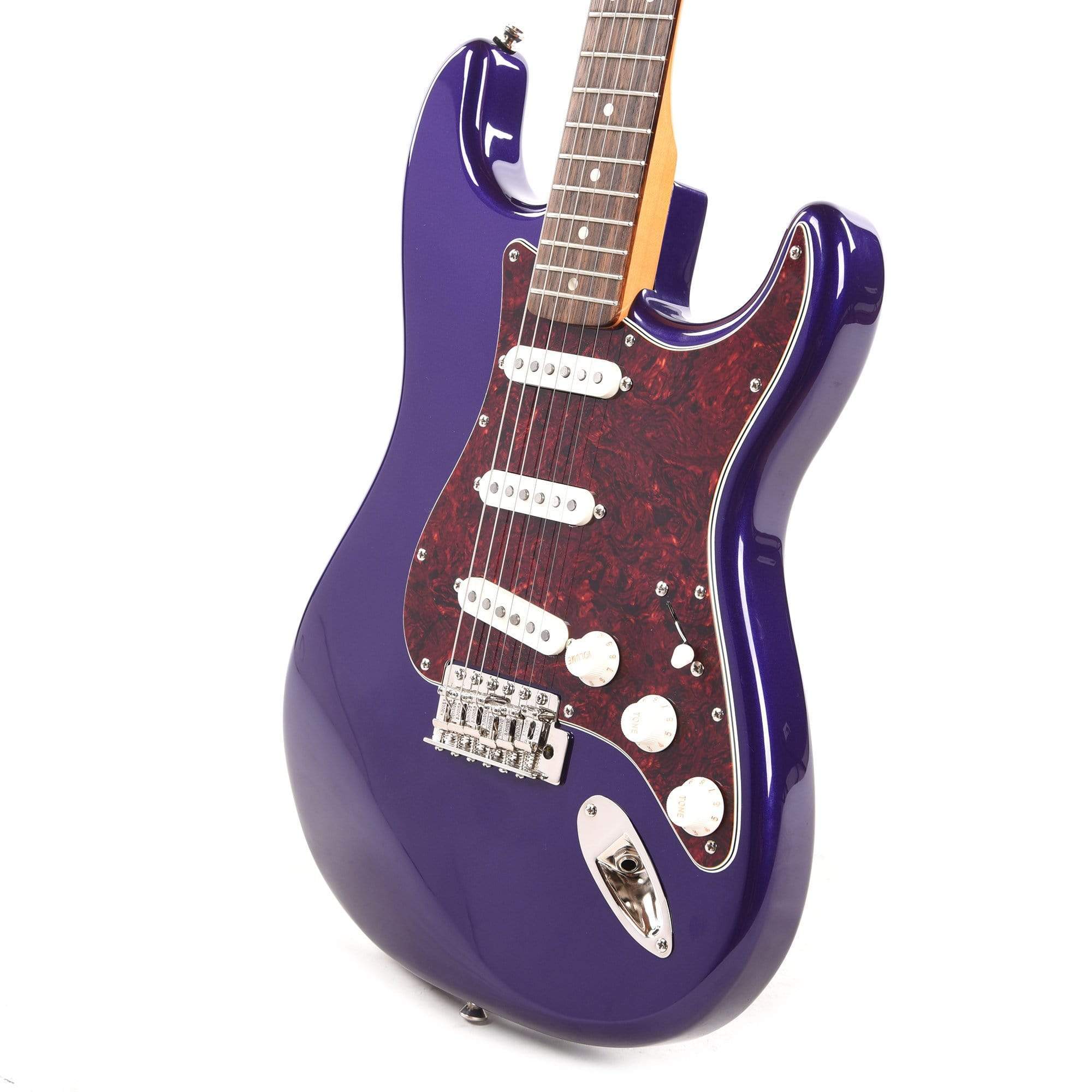 Squier Classic Vibe '60s Stratocaster Purple Metallic w/4-Ply Tortoise –  Chicago Music Exchange