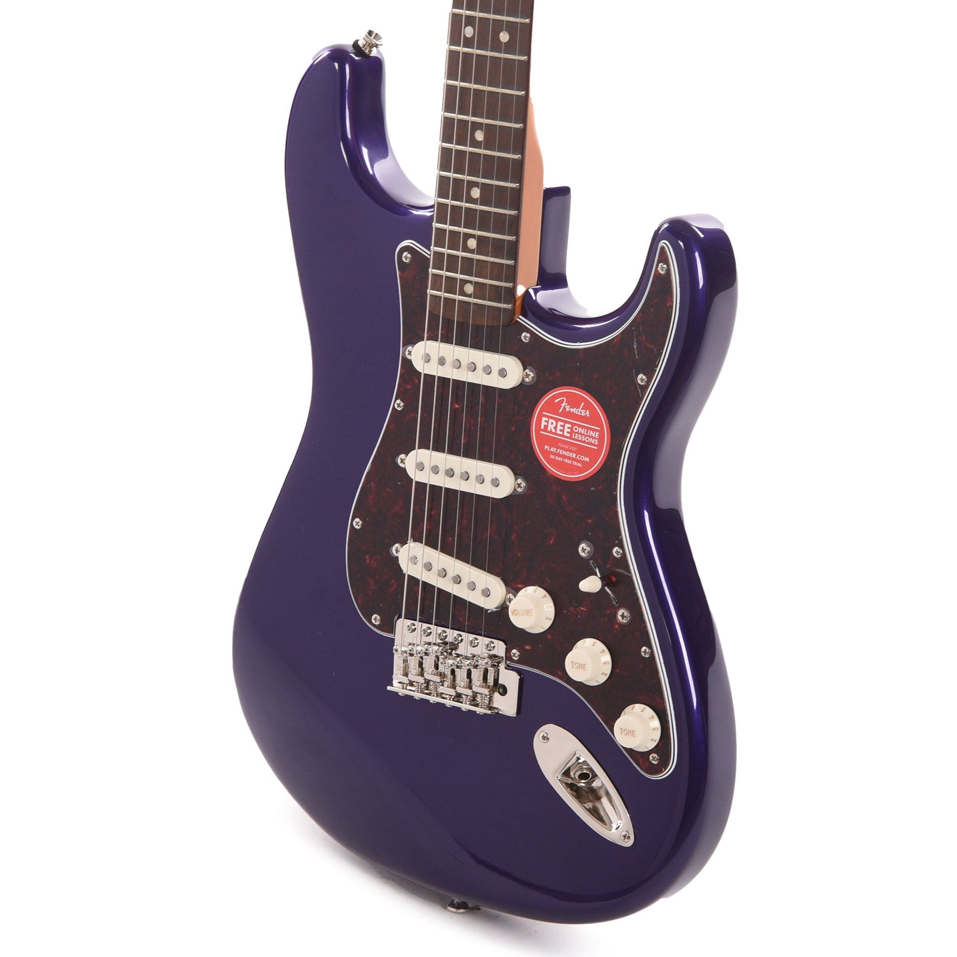 Squier Classic Vibe '60s Stratocaster Purple Metallic w/4-Ply Tortoise Pickguard Electric Guitars / Solid Body