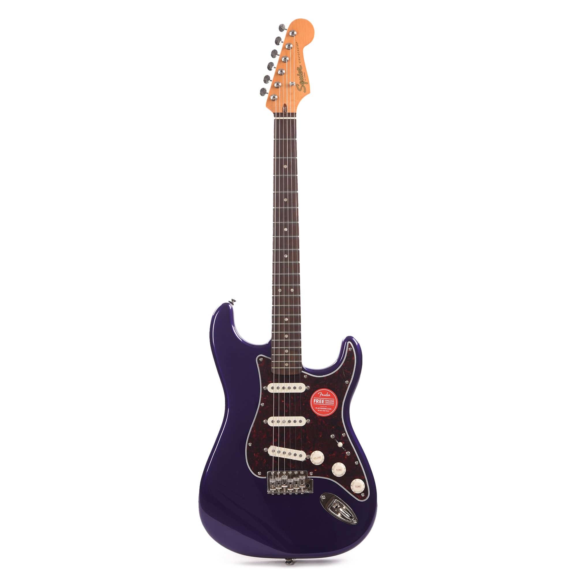 Squier Classic Vibe '60s Stratocaster Purple Metallic w/4-Ply Tortoise ...