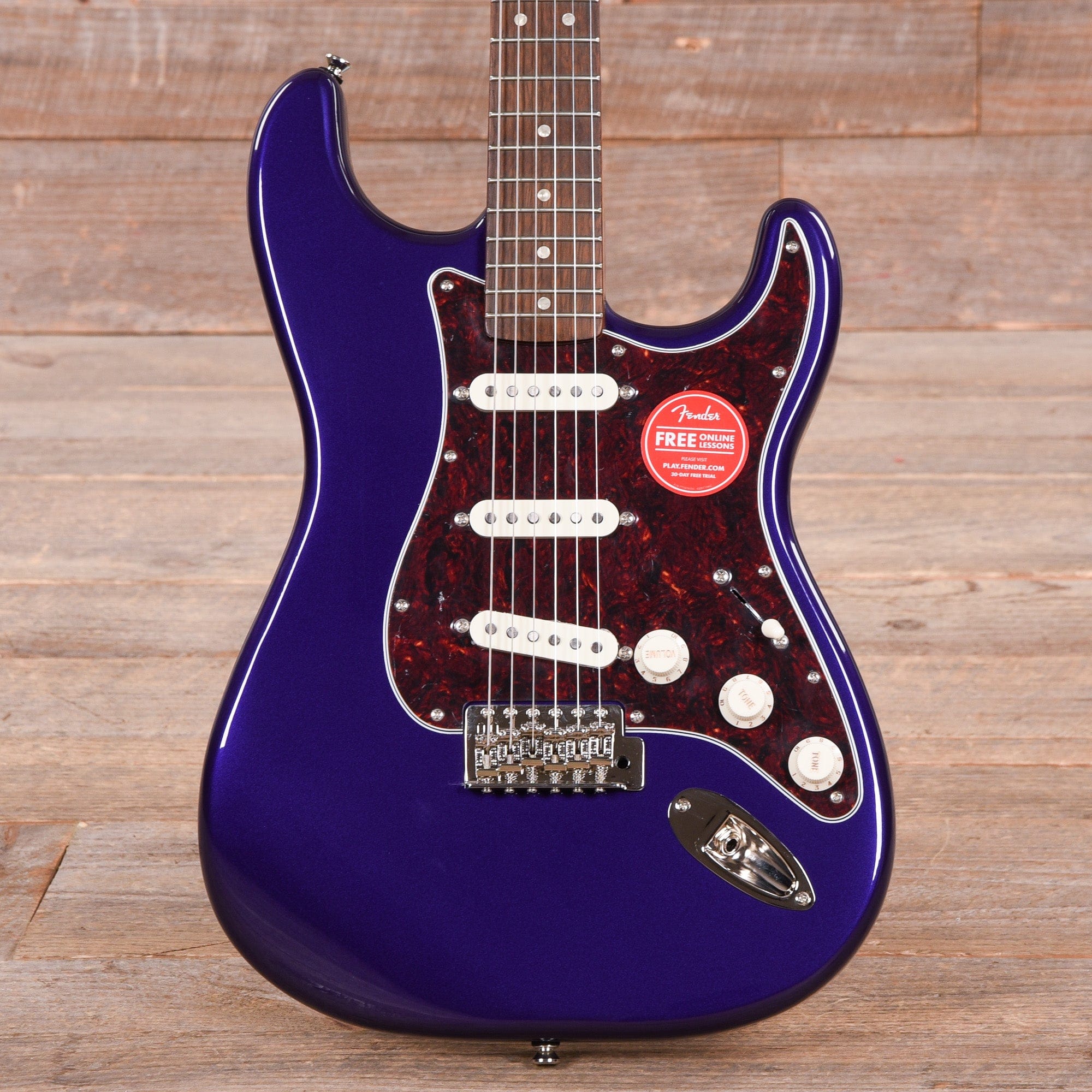 Squier Classic Vibe '60s Stratocaster Purple Metallic w/4-Ply Tortoise Pickguard Electric Guitars / Solid Body