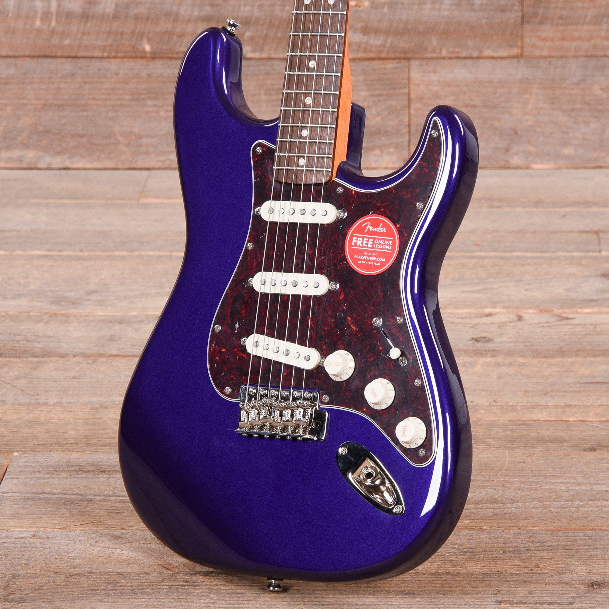 Squier Classic Vibe '60s Stratocaster Purple Metallic w/4-Ply Tortoise Pickguard Electric Guitars / Solid Body