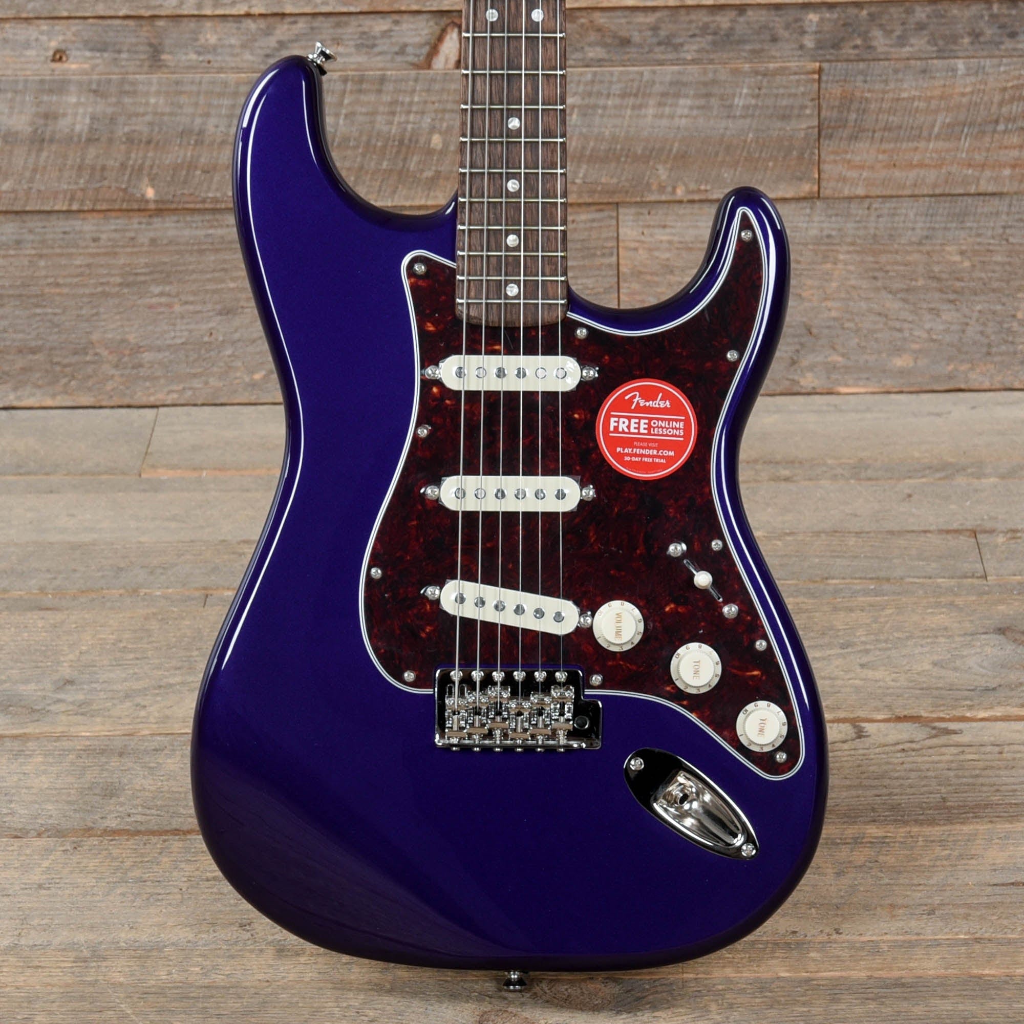 Squier Classic Vibe '60s Stratocaster Purple Metallic w/4-Ply Tortoise Pickguard Electric Guitars / Solid Body