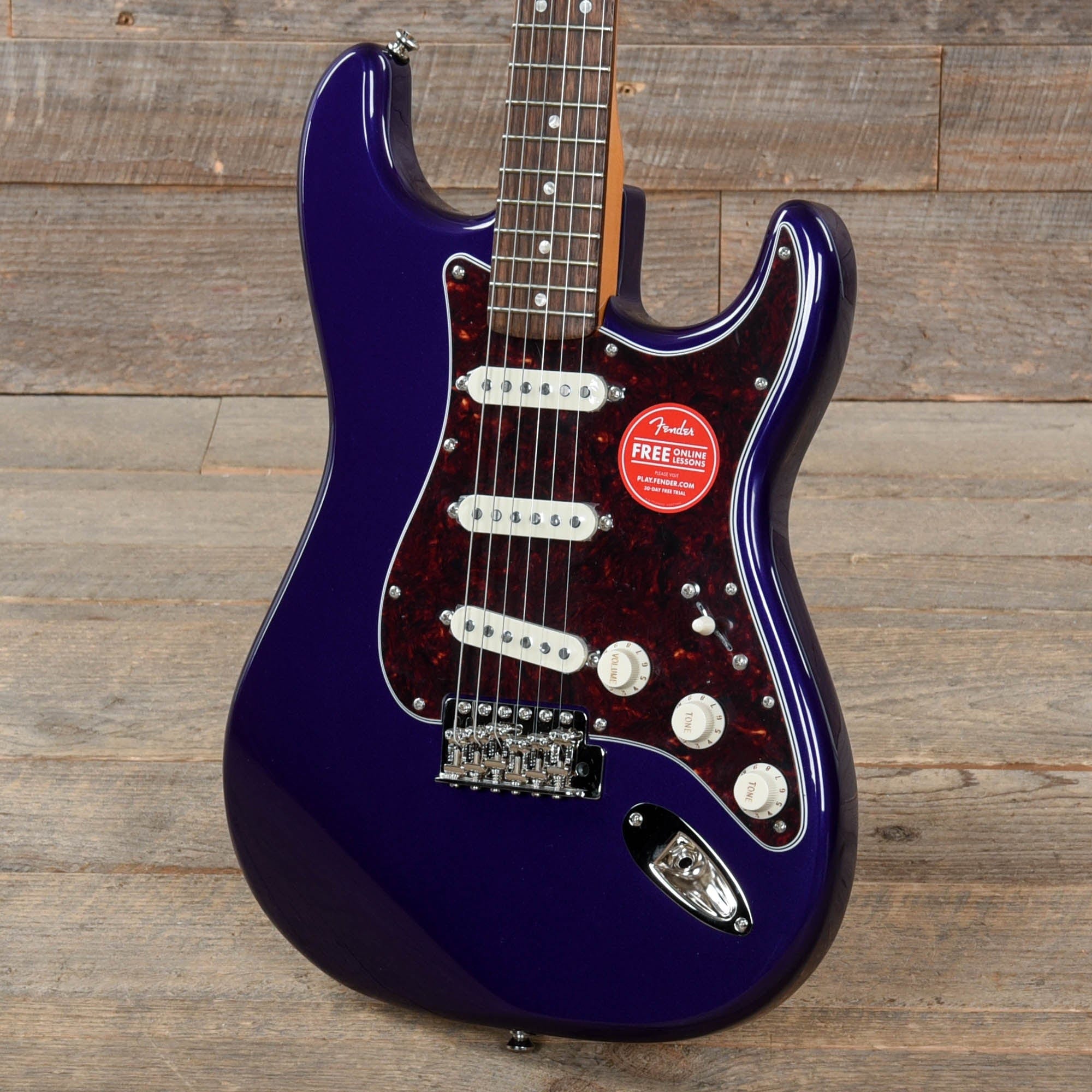 Squier Classic Vibe '60s Stratocaster Purple Metallic w/4-Ply Tortoise Pickguard Electric Guitars / Solid Body