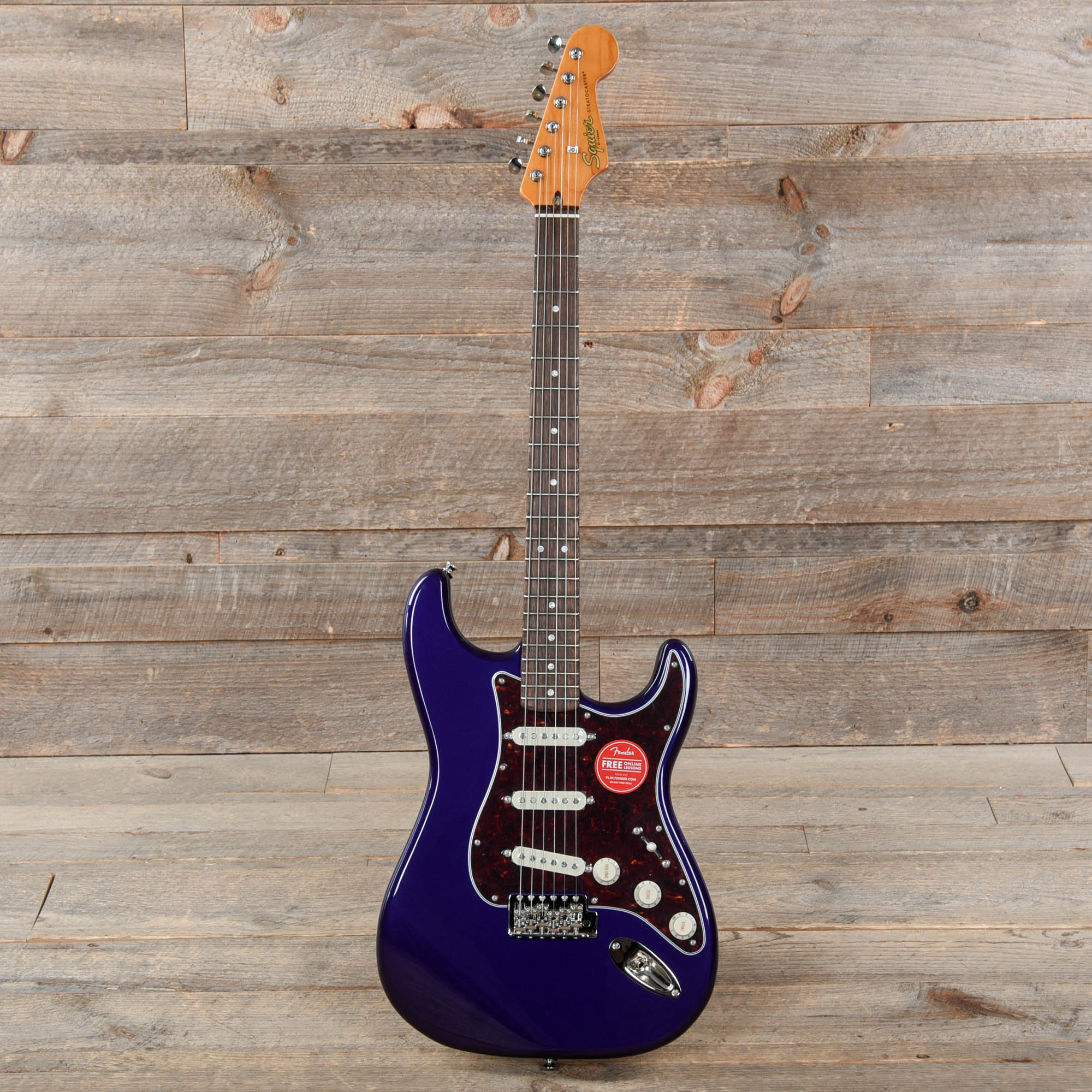 Squier Classic Vibe '60s Stratocaster Purple Metallic w/4-Ply Tortoise Pickguard Electric Guitars / Solid Body