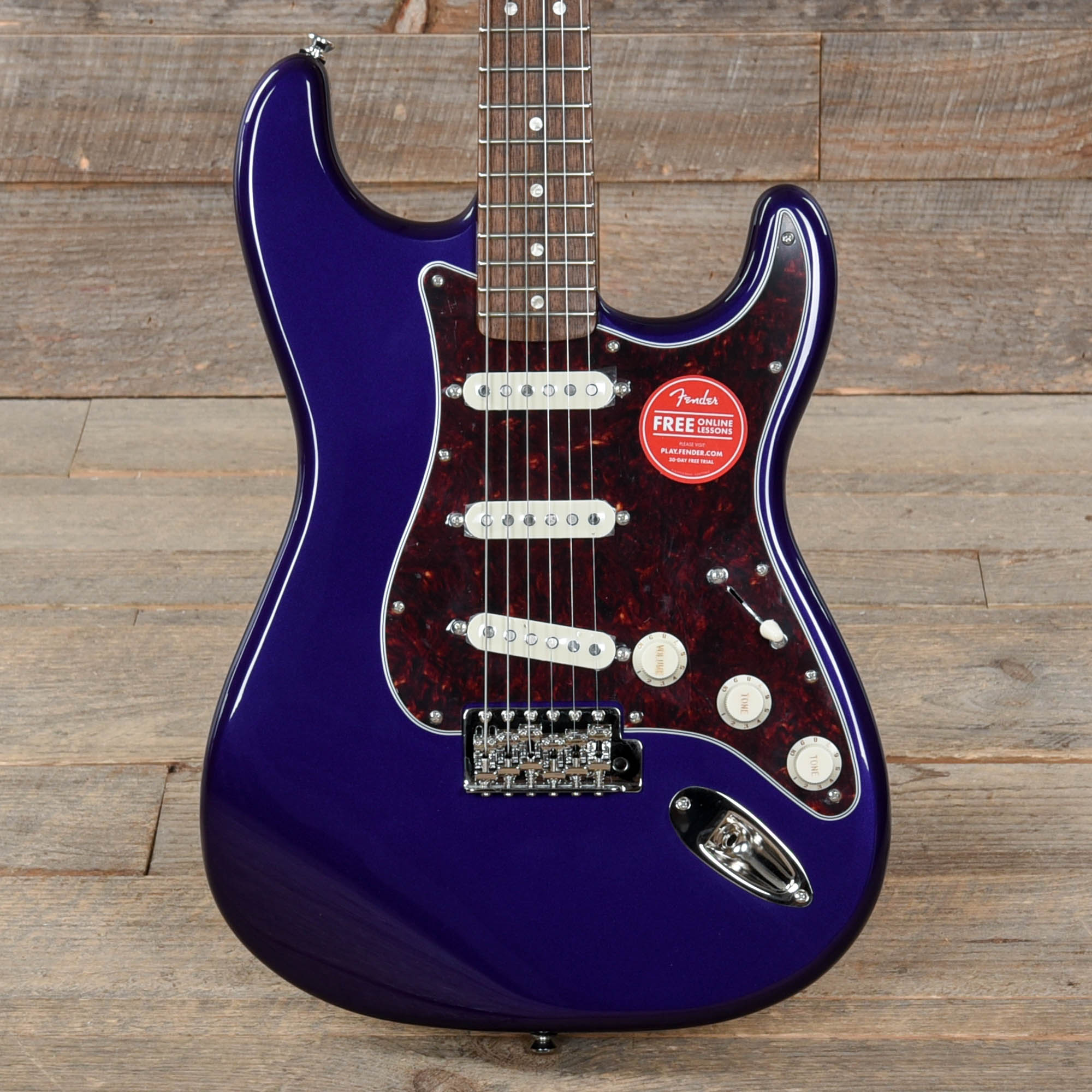 Squier Classic Vibe '60s Stratocaster Purple Metallic w/4-Ply Tortoise Pickguard Electric Guitars / Solid Body