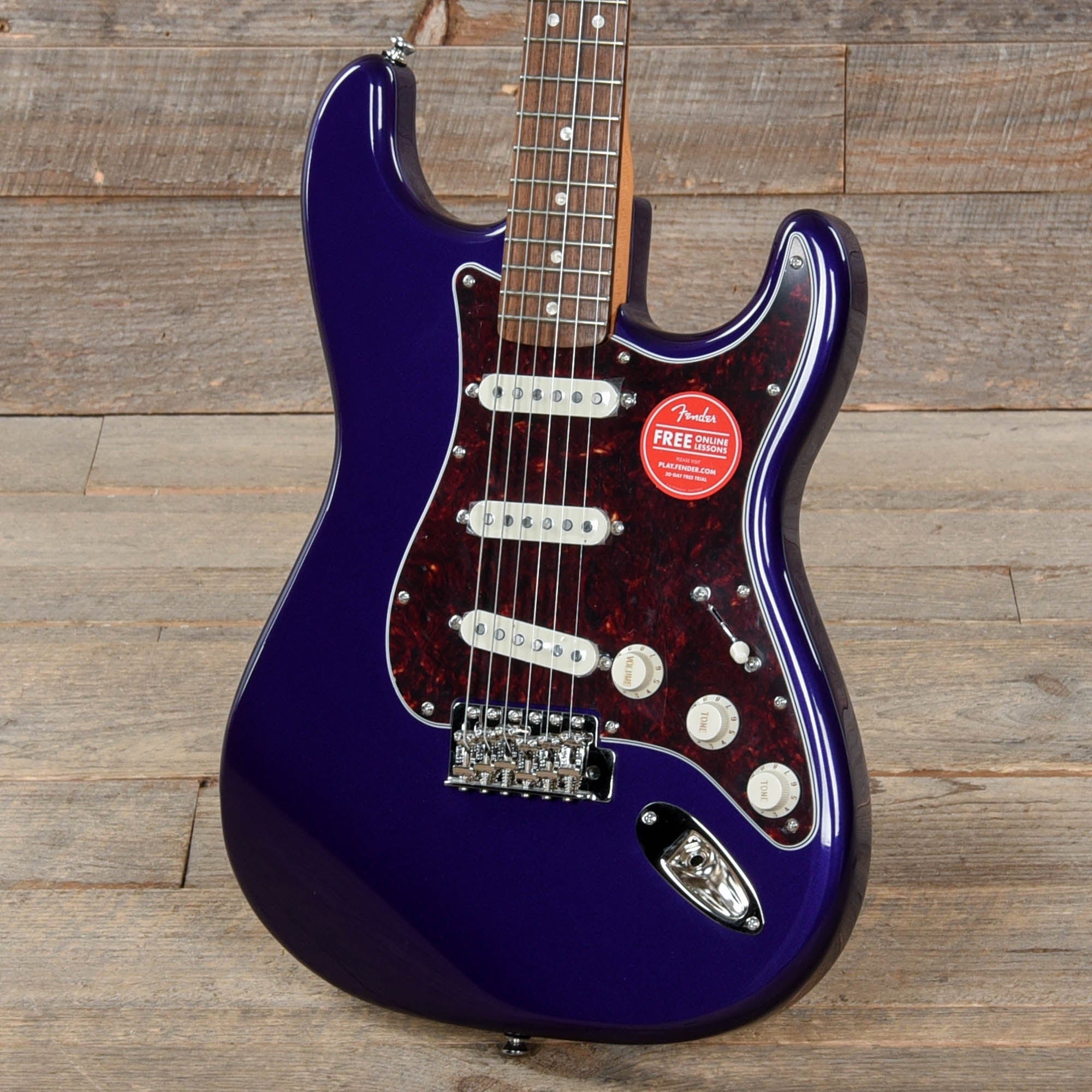 Squier Classic Vibe '60s Stratocaster Purple Metallic w/4-Ply Tortoise Pickguard Electric Guitars / Solid Body