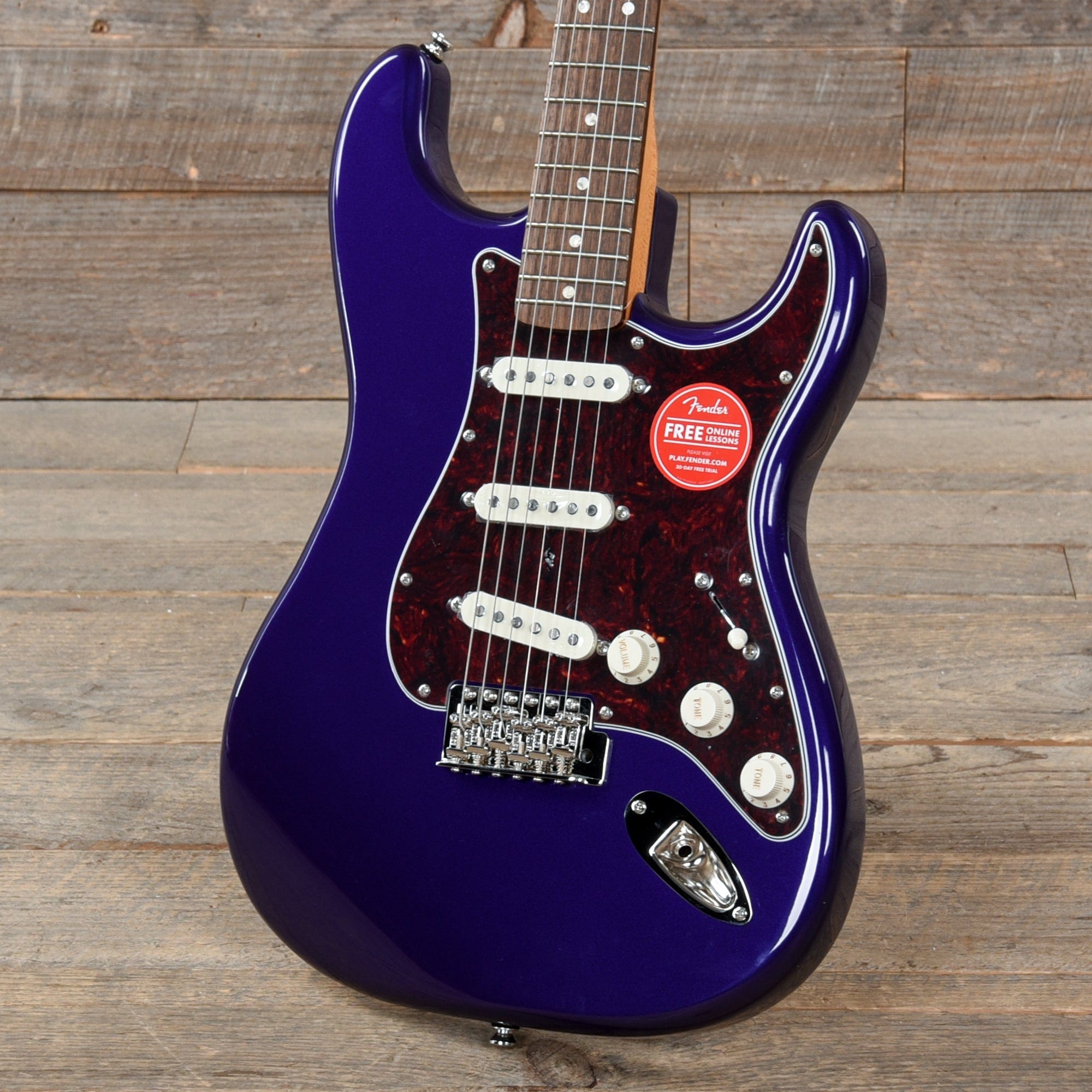 Squier Classic Vibe '60s Stratocaster Purple Metallic w/4-Ply Tortoise Pickguard Electric Guitars / Solid Body