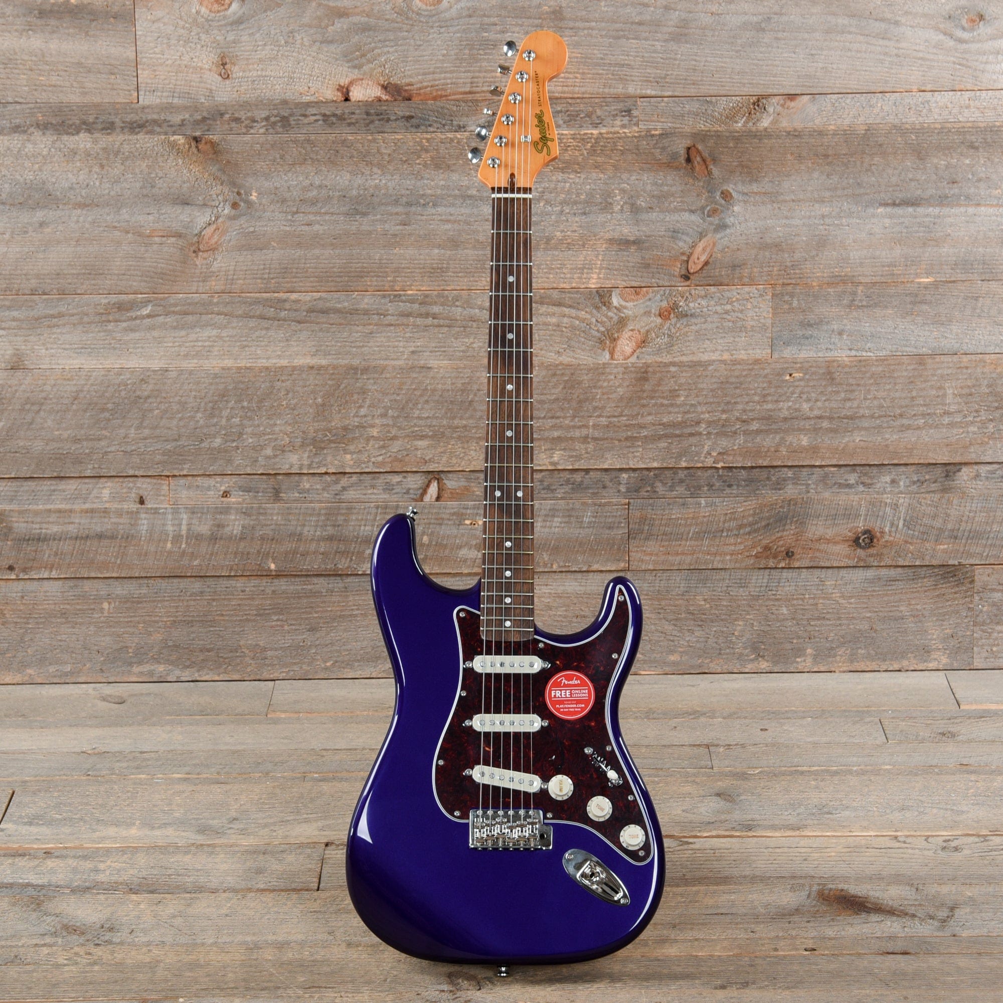 Squier Classic Vibe '60s Stratocaster Purple Metallic w/4-Ply Tortoise Pickguard Electric Guitars / Solid Body