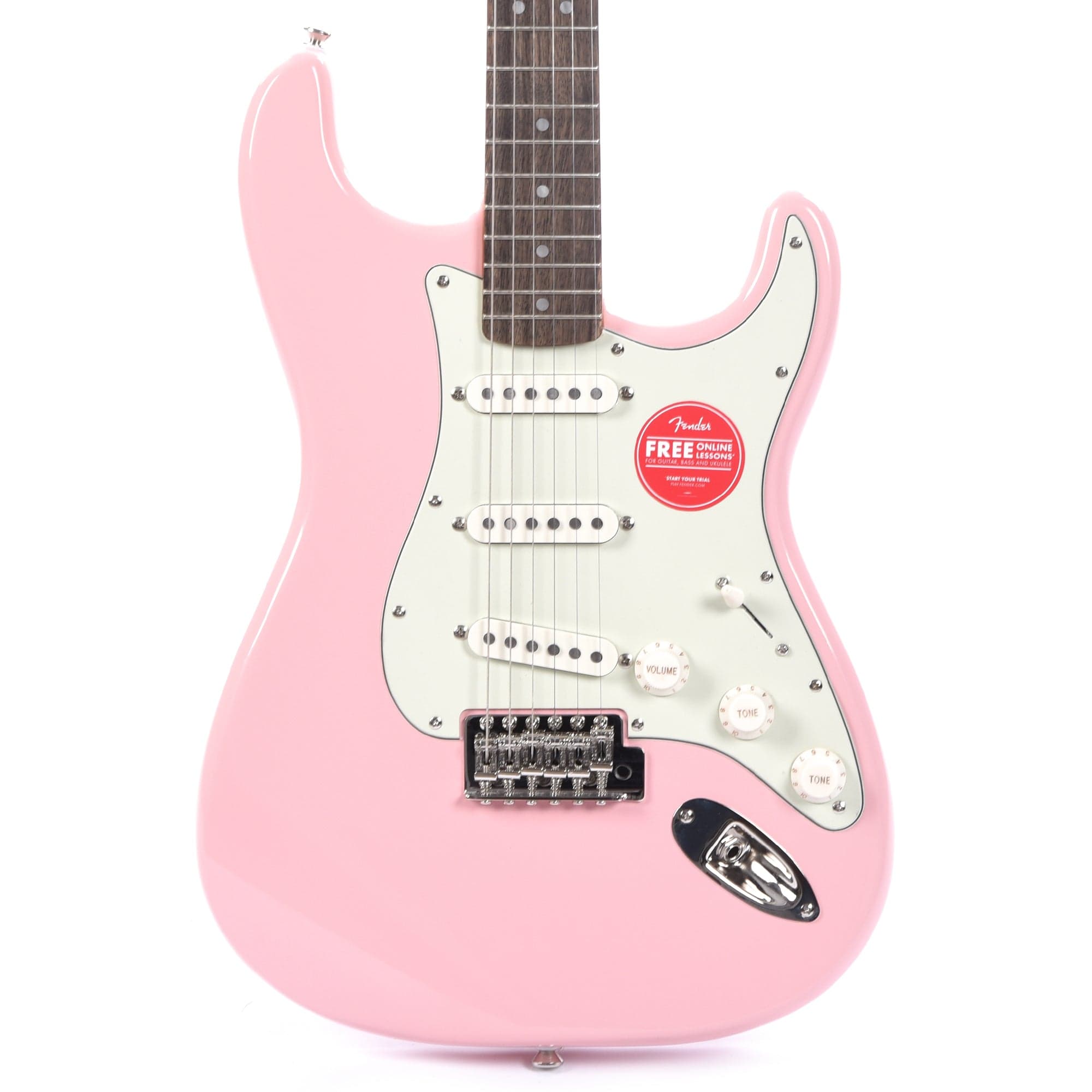 Squier Classic Vibe '60s Stratocaster Shell Pink w/Mint Pickguard Electric Guitars / Solid Body