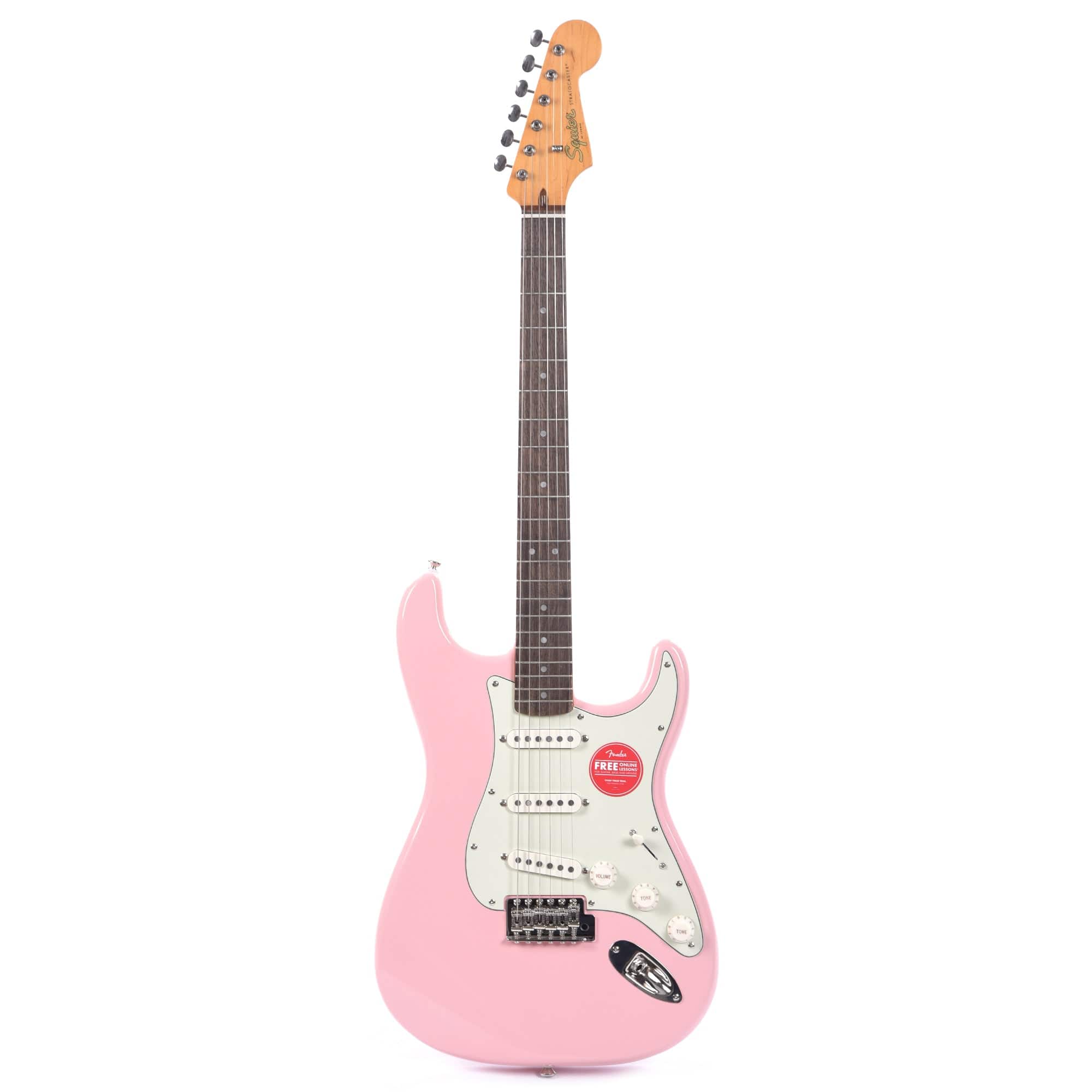 Squier Classic Vibe '60s Stratocaster Shell Pink w/Mint Pickguard Electric Guitars / Solid Body