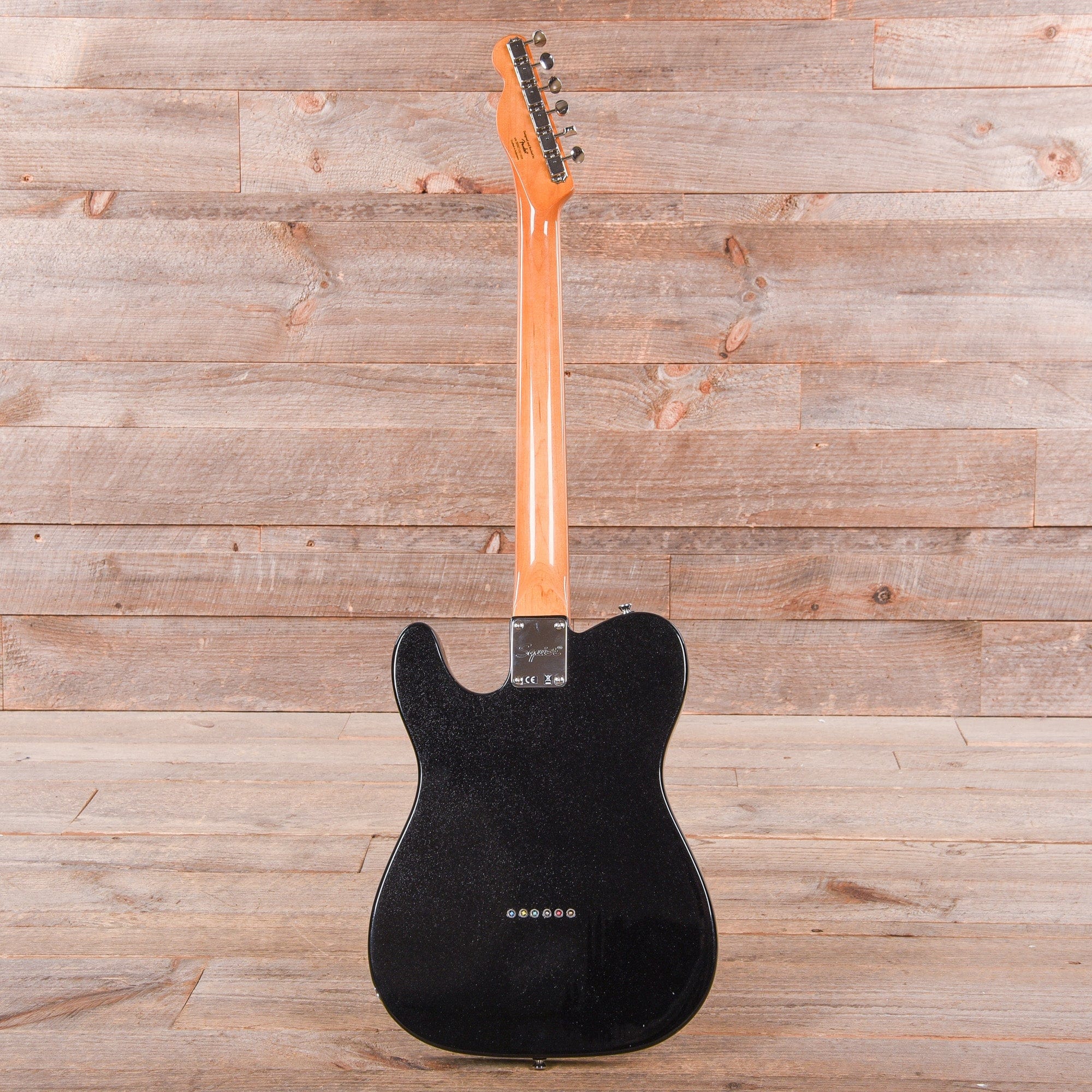 Squier Classic Vibe '60s Telecaster Thinline Black Metallic w/Silver Anodized Pickguard Electric Guitars / Solid Body