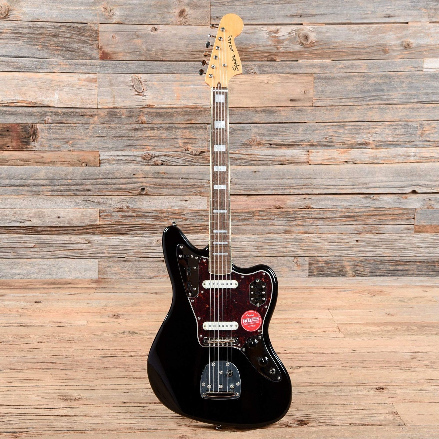 Squier Classic Vibe 70s Jaguar Black Electric Guitars / Solid Body