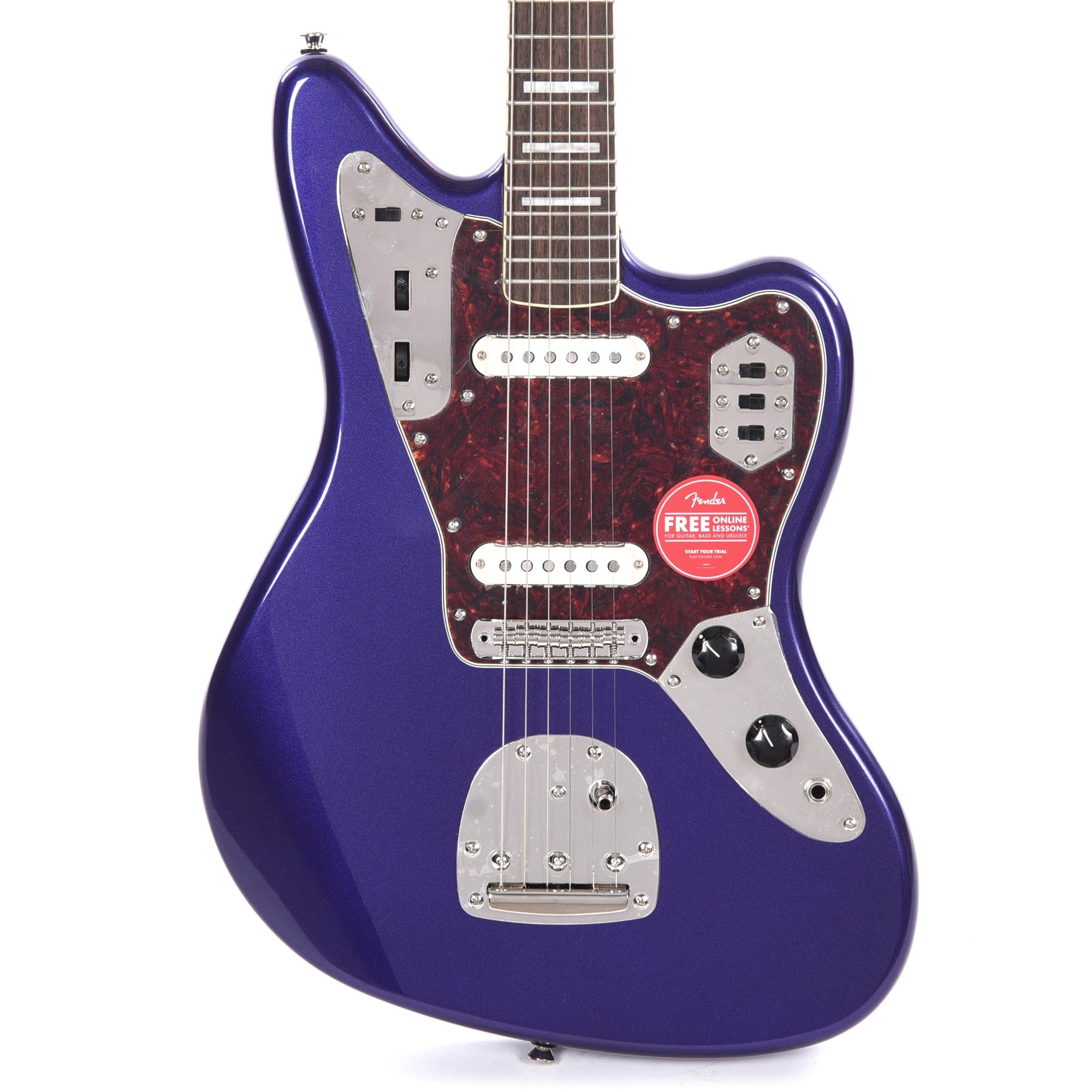 Squier Classic Vibe '70s Jaguar Purple Metallic w/4-Ply Tortoise Pickguard Electric Guitars / Solid Body