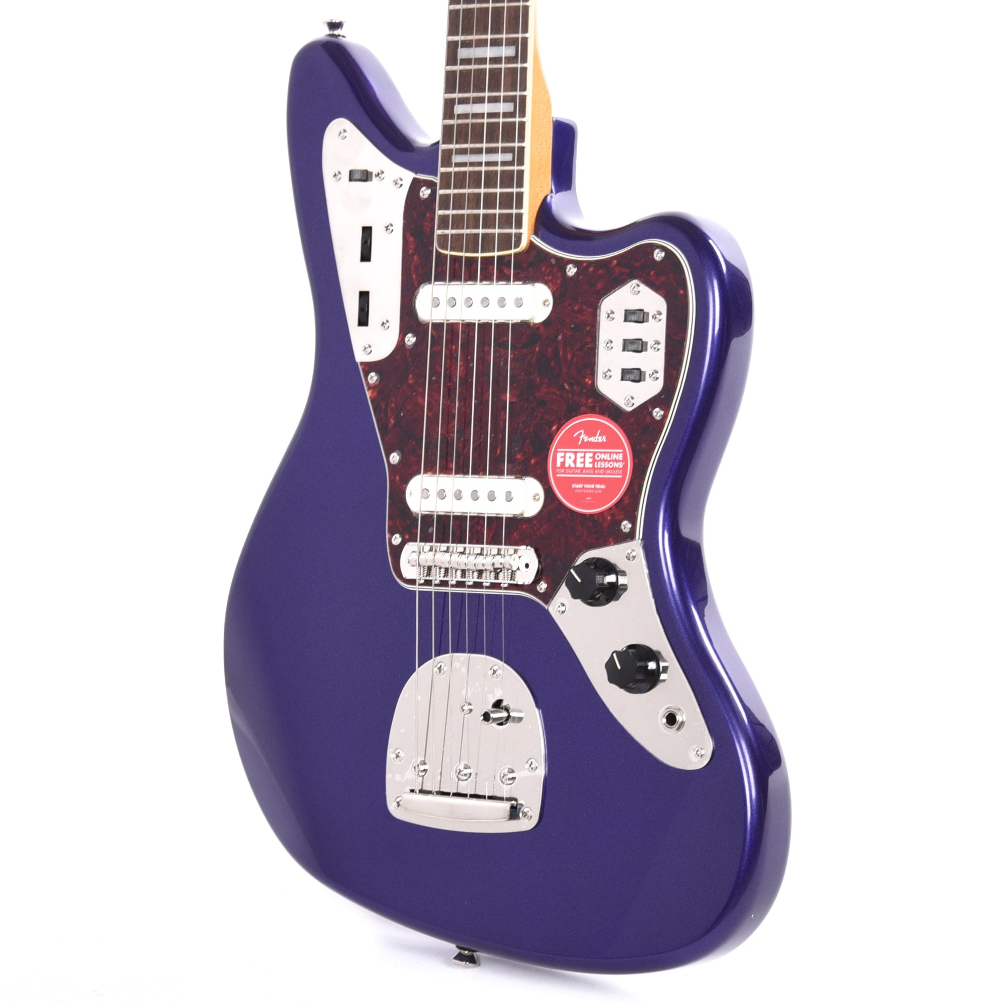 Squier Classic Vibe '70s Jaguar Purple Metallic w/4-Ply Tortoise Pickguard Electric Guitars / Solid Body