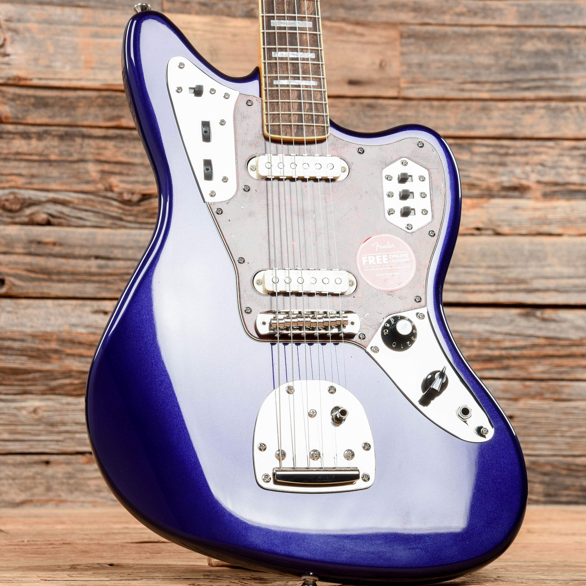 Squier Classic Vibe '70s Jaguar Purple Metallic w/4-Ply Tortoise Pickguard Electric Guitars / Solid Body