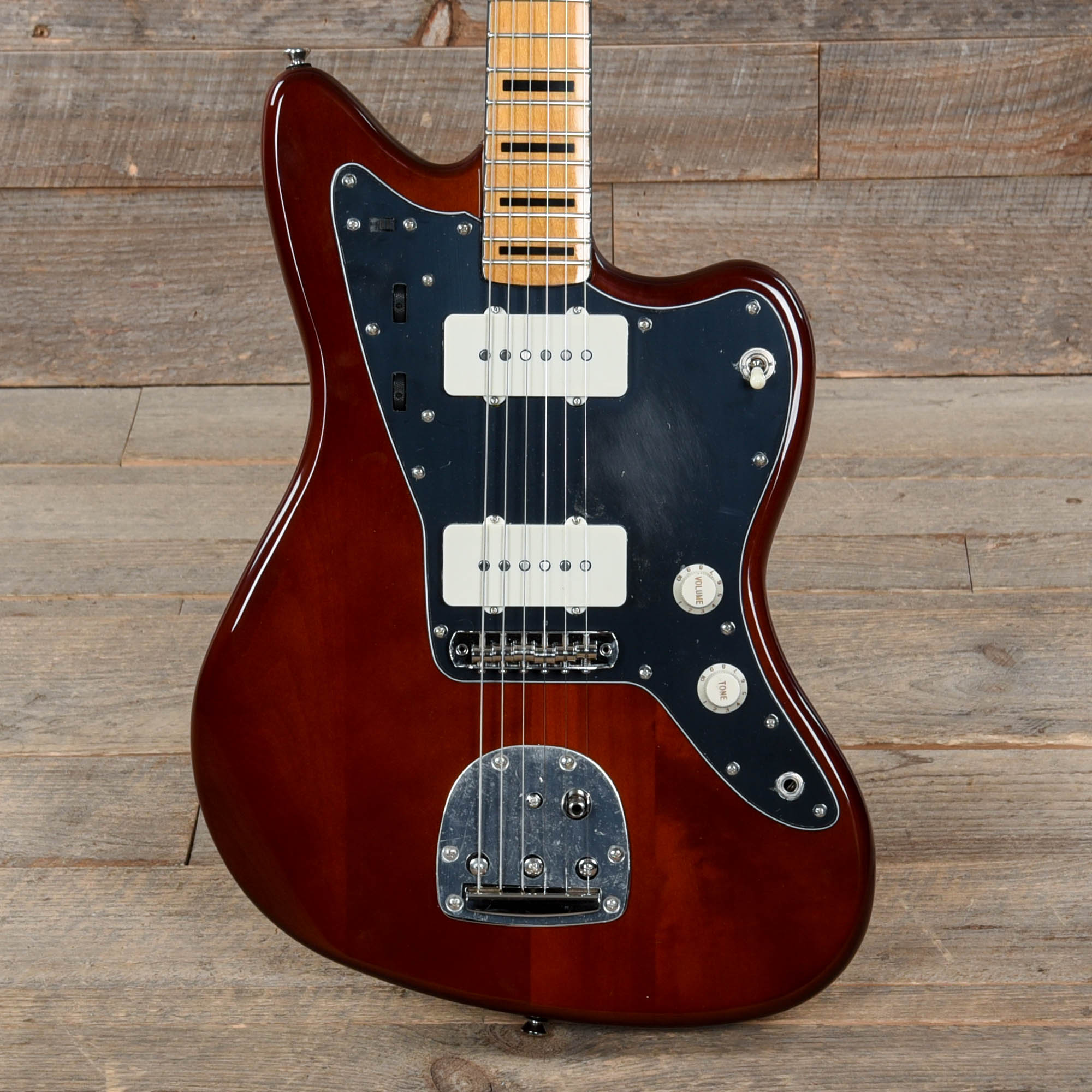 Squier Classic Vibe 70s Jazzmaster Maple Neck Walnut w/Black Blocks/Bi ...