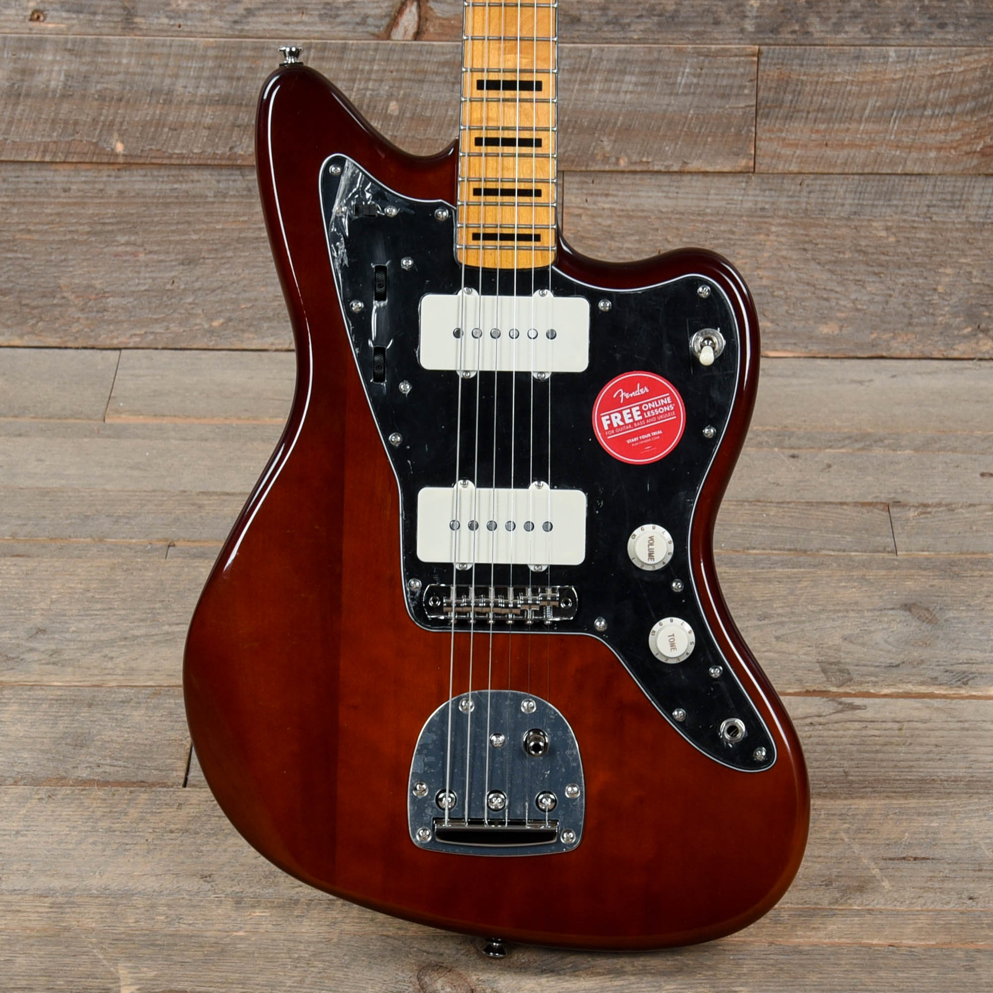 Squier Classic Vibe 70s Jazzmaster Maple Neck Walnut w/Black Blocks/Binding Electric Guitars / Solid Body