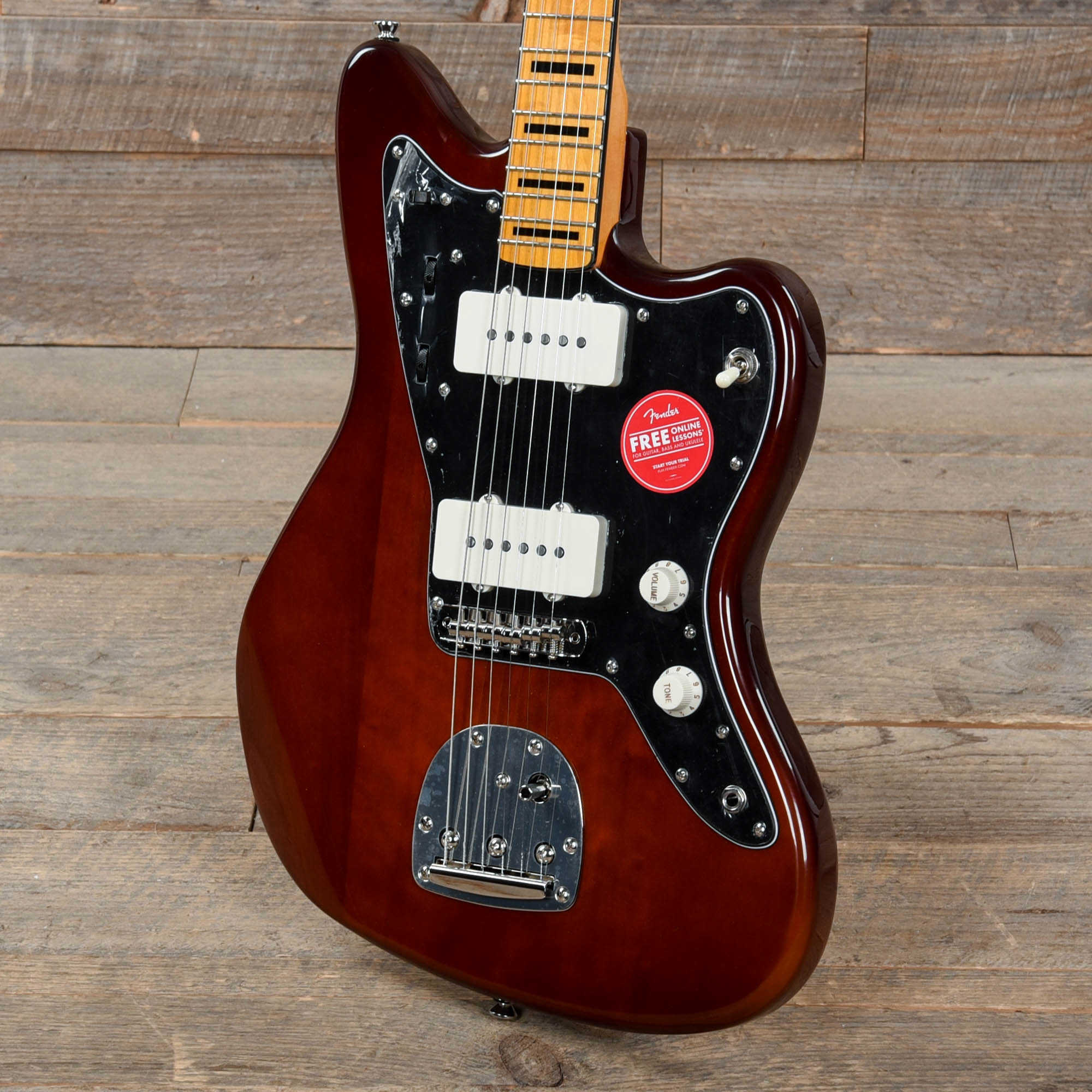 Squier Classic Vibe 70s Jazzmaster Maple Neck Walnut w/Black Blocks/Binding Electric Guitars / Solid Body