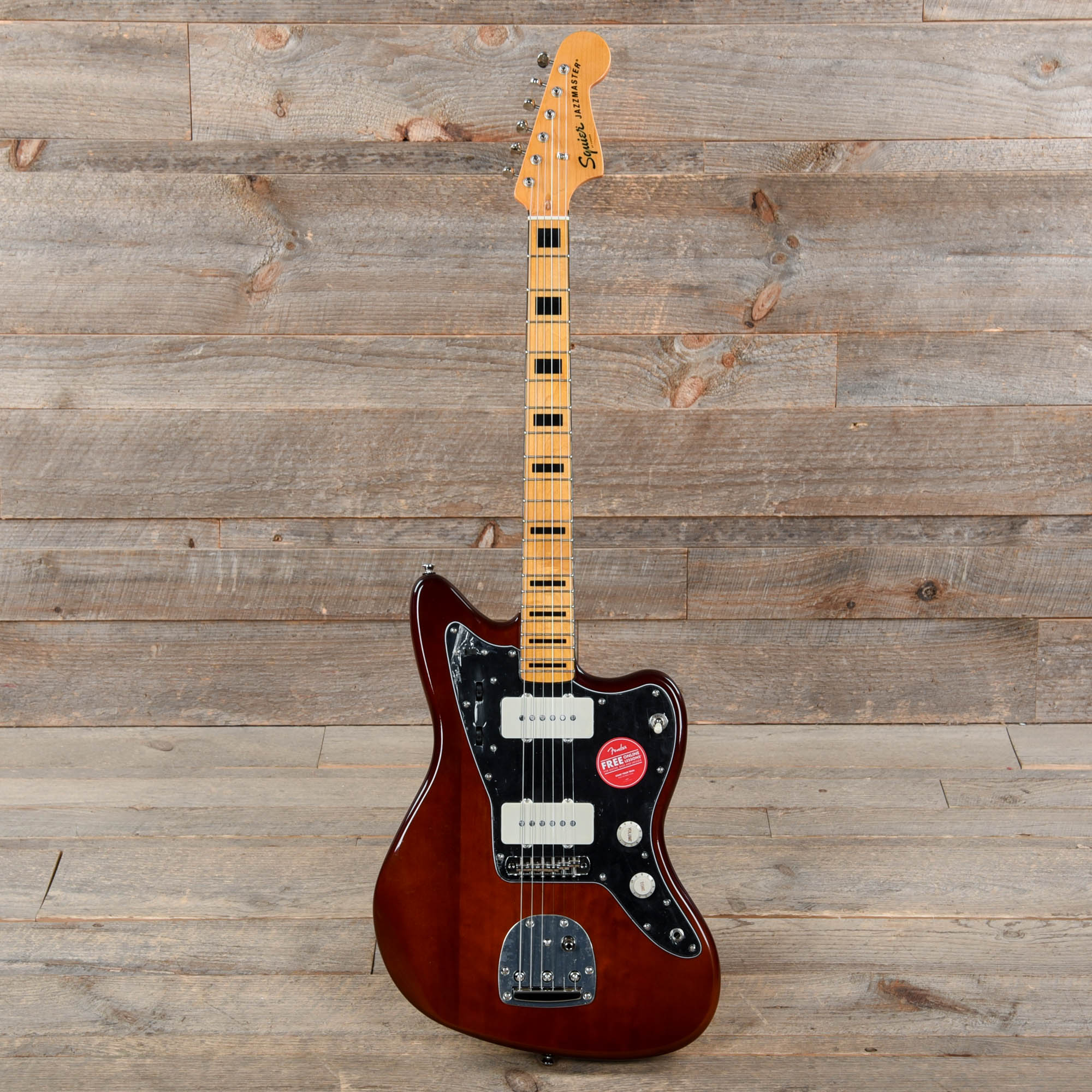 Squier Classic Vibe 70s Jazzmaster Maple Neck Walnut w/Black Blocks/Binding Electric Guitars / Solid Body