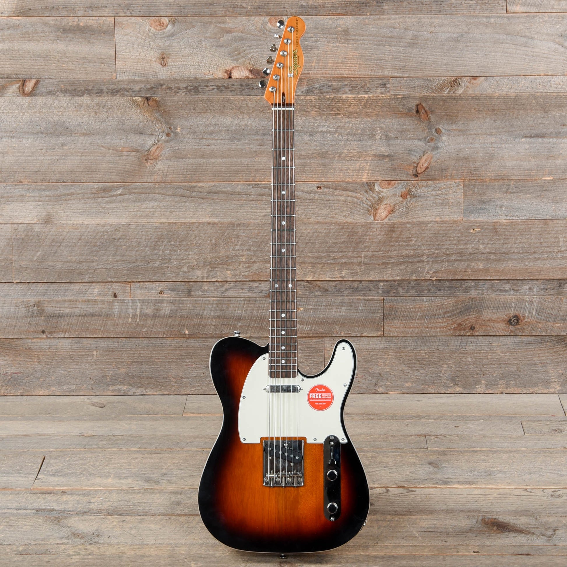 Squier Classic Vibe Baritone Custom Telecaster 3-Tone Sunburst Electric Guitars / Solid Body