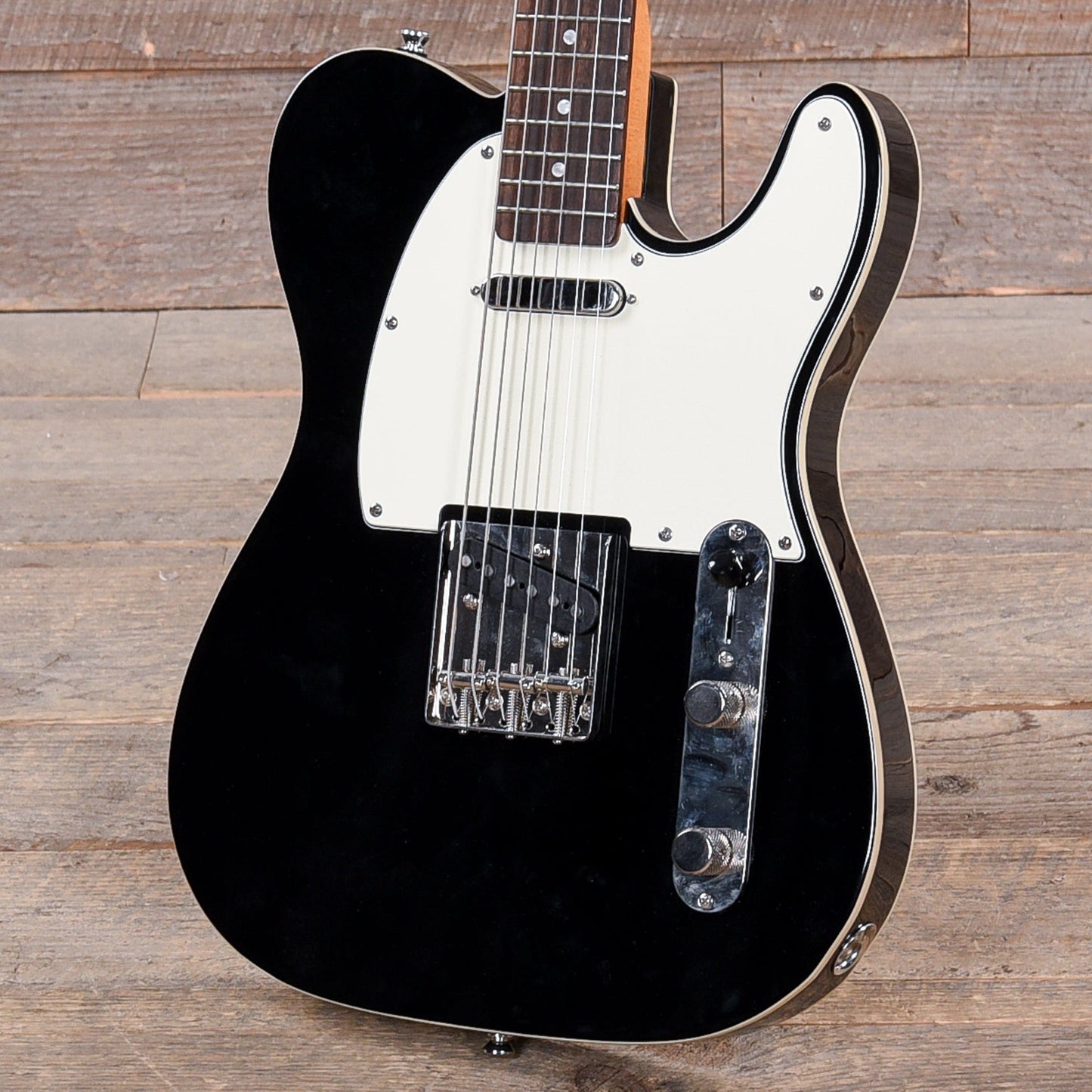 Squier Classic Vibe Baritone Custom Telecaster Black Electric Guitars / Solid Body