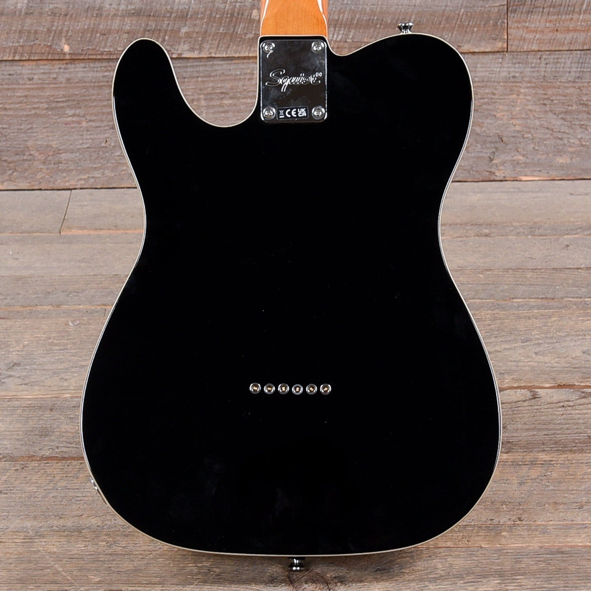 Squier Classic Vibe Baritone Custom Telecaster Black Electric Guitars / Solid Body