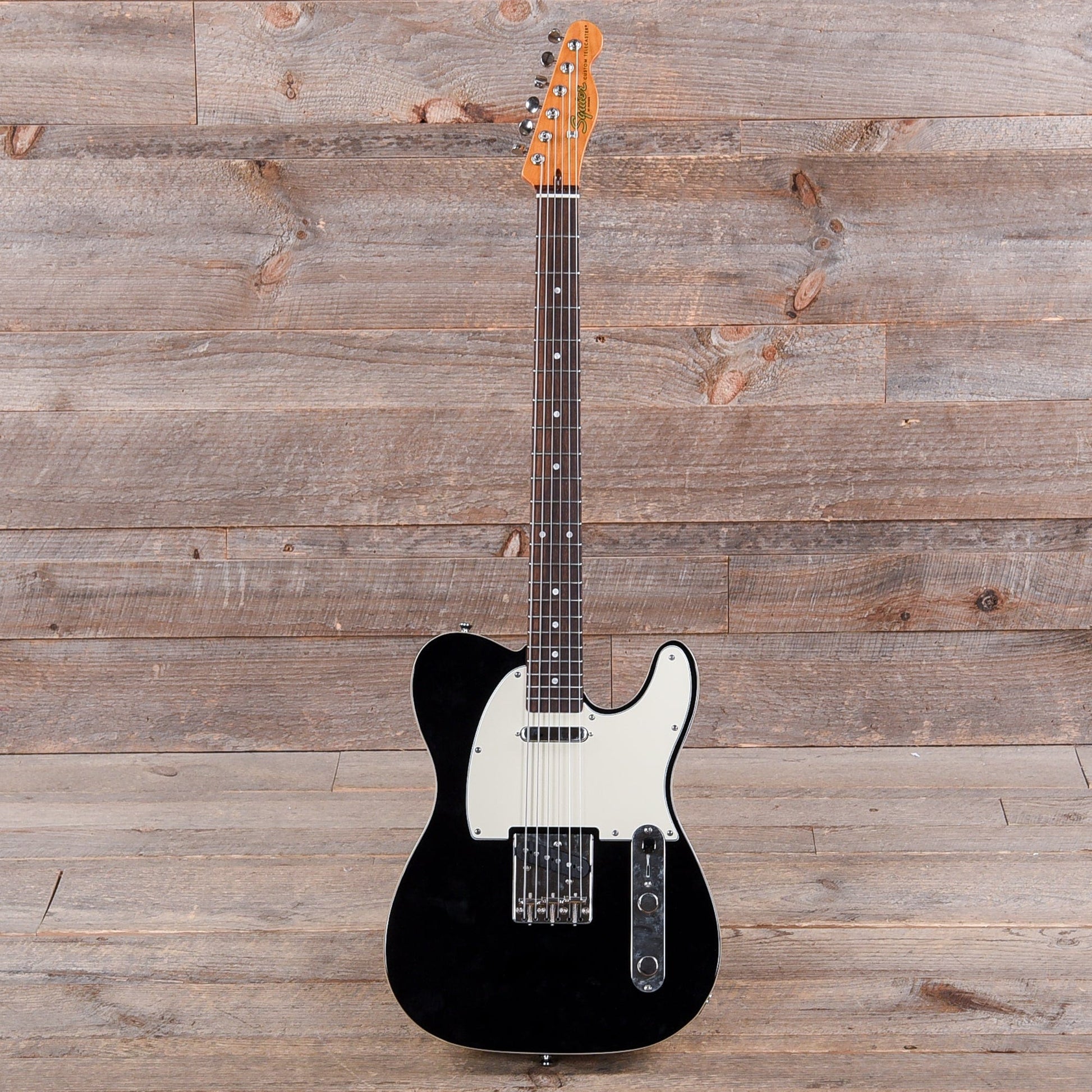 Squier Classic Vibe Baritone Custom Telecaster Black Electric Guitars / Solid Body