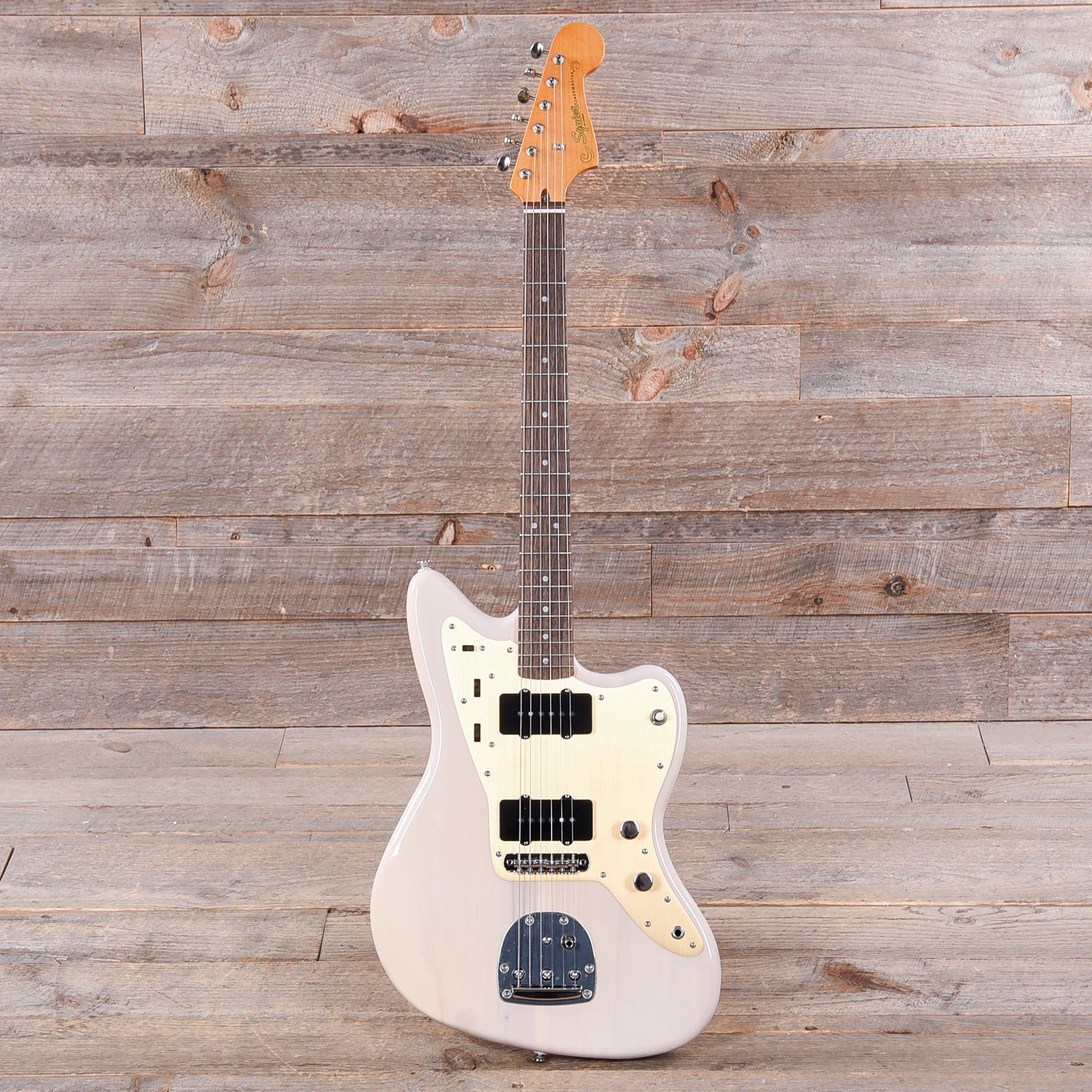 Squier Classic Vibe Late '50s Jazzmaster White Blonde w/Gold Anodized Pickguard Electric Guitars / Solid Body