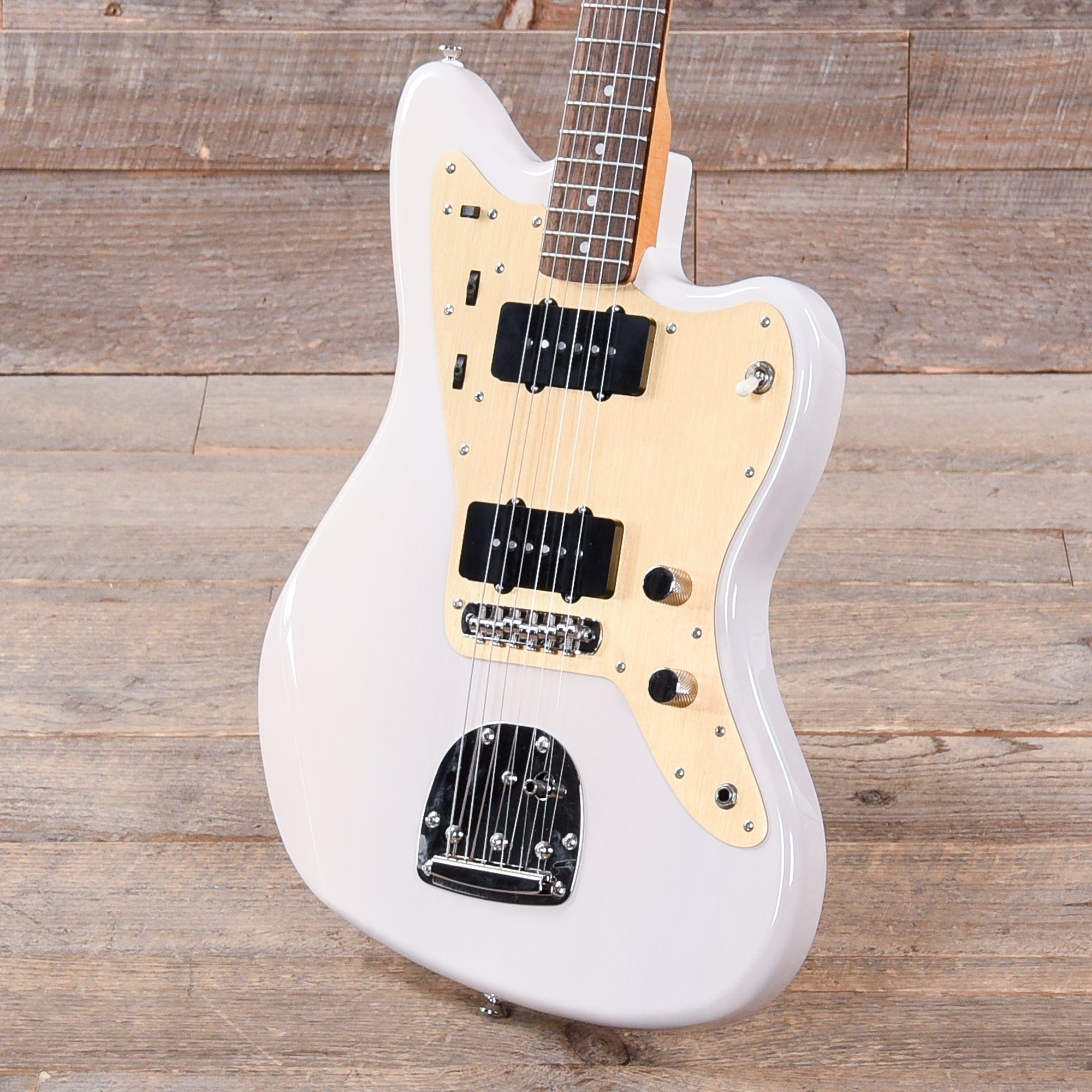 Squier Classic Vibe Late '50s Jazzmaster White Blonde w/Gold Anodized Pickguard Electric Guitars / Solid Body