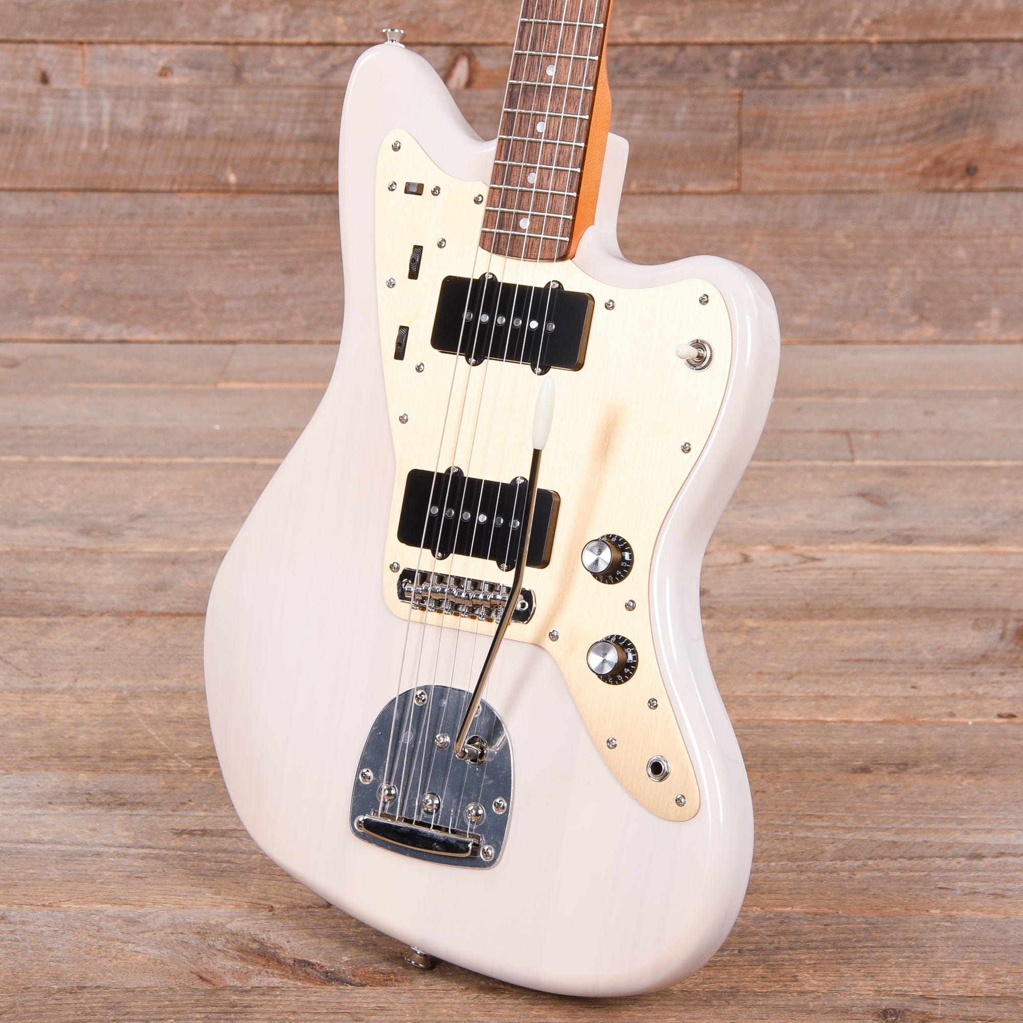 Squier Classic Vibe Late '50s Jazzmaster White Blonde w/Gold Anodized Pickguard Electric Guitars / Solid Body