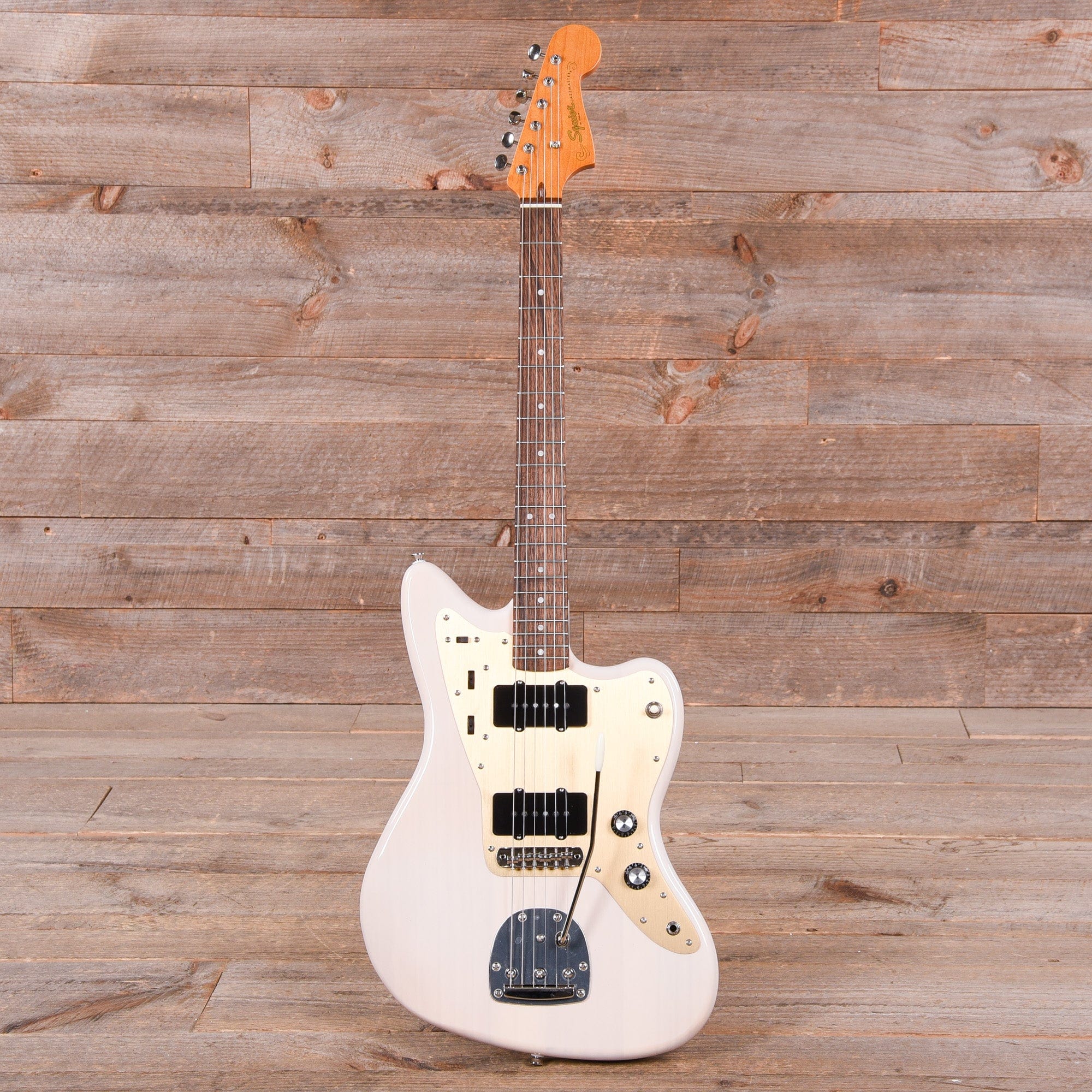 Squier Classic Vibe Late '50s Jazzmaster White Blonde w/Gold Anodized Pickguard Electric Guitars / Solid Body