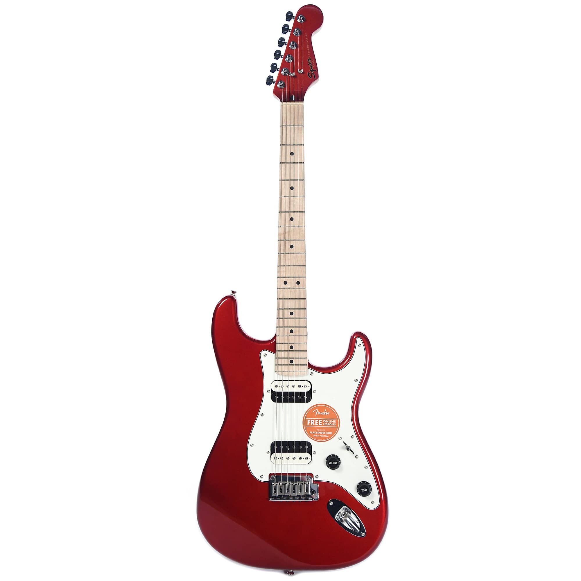 Squier Contemporary Stratocaster HH Dark Metallic Red w/Fender Gig Bag, Stand, Cable, Tuner, Picks and Strings Electric Guitars / Solid Body