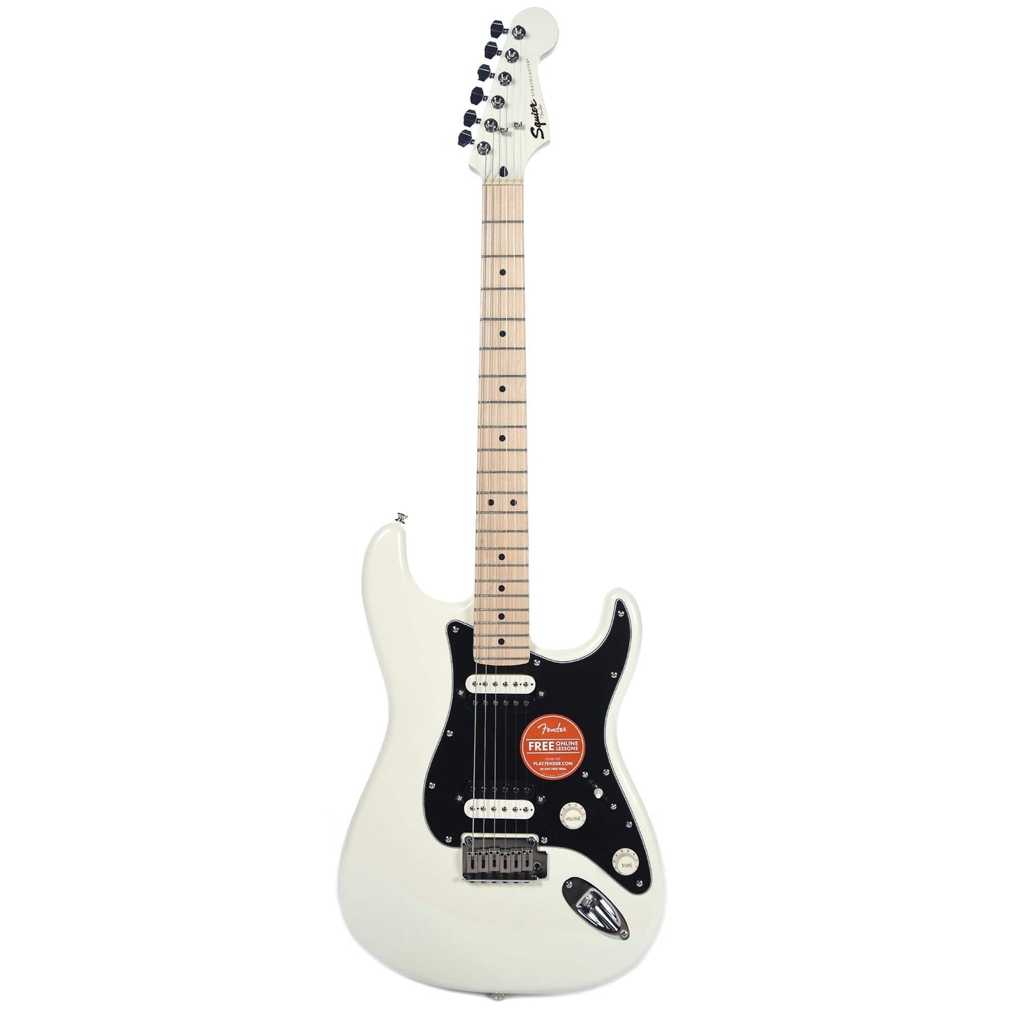 Squier Contemporary Stratocaster HH Pearl White w/Fender Gig Bag, Stand, Cable, Tuner, Picks and Strings Electric Guitars / Solid Body