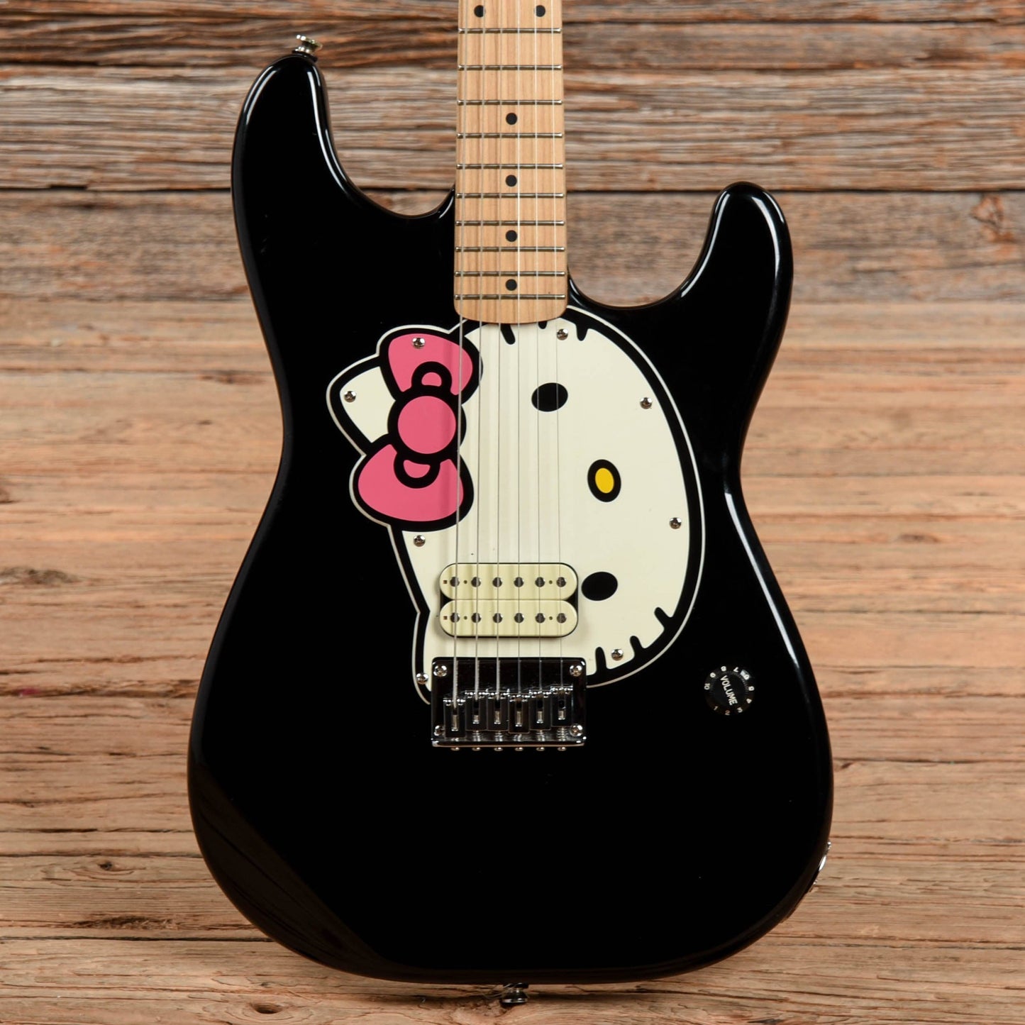 Squier Hello Kitty Stratocaster Black 2006 Electric Guitars / Solid Body