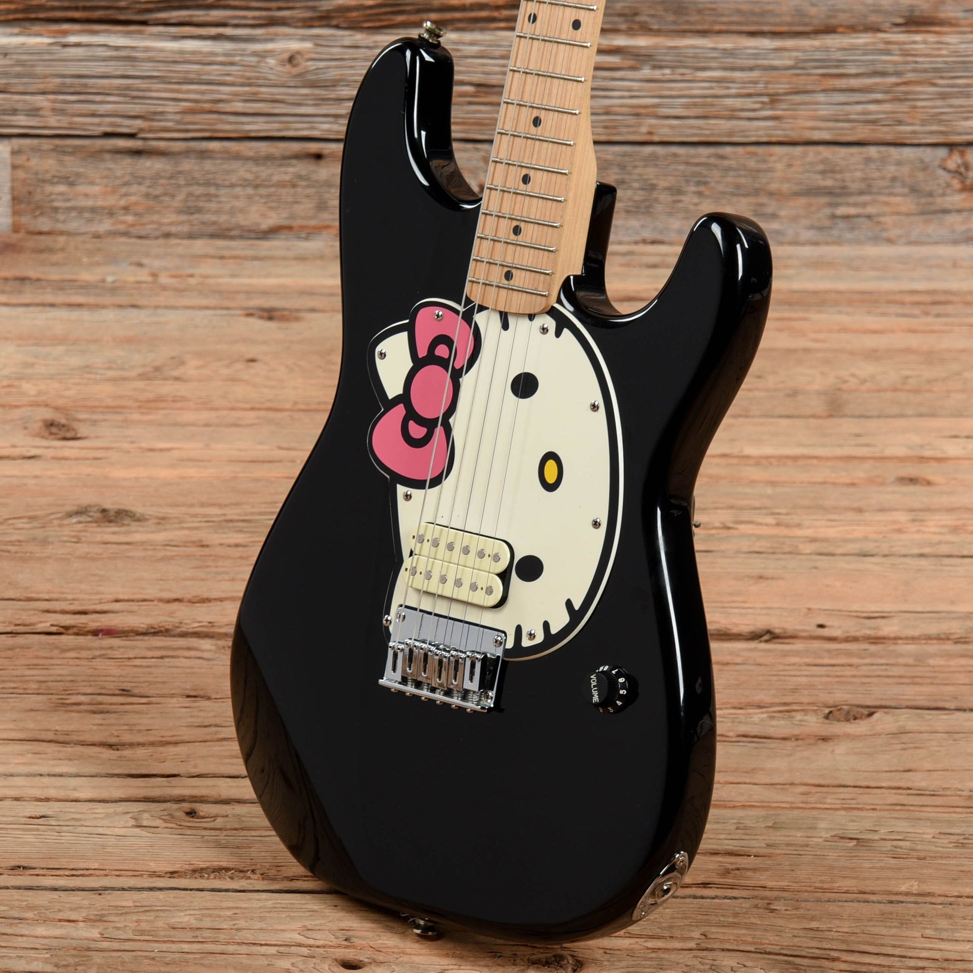 Squier Hello Kitty Stratocaster Black 2006 Electric Guitars / Solid Body