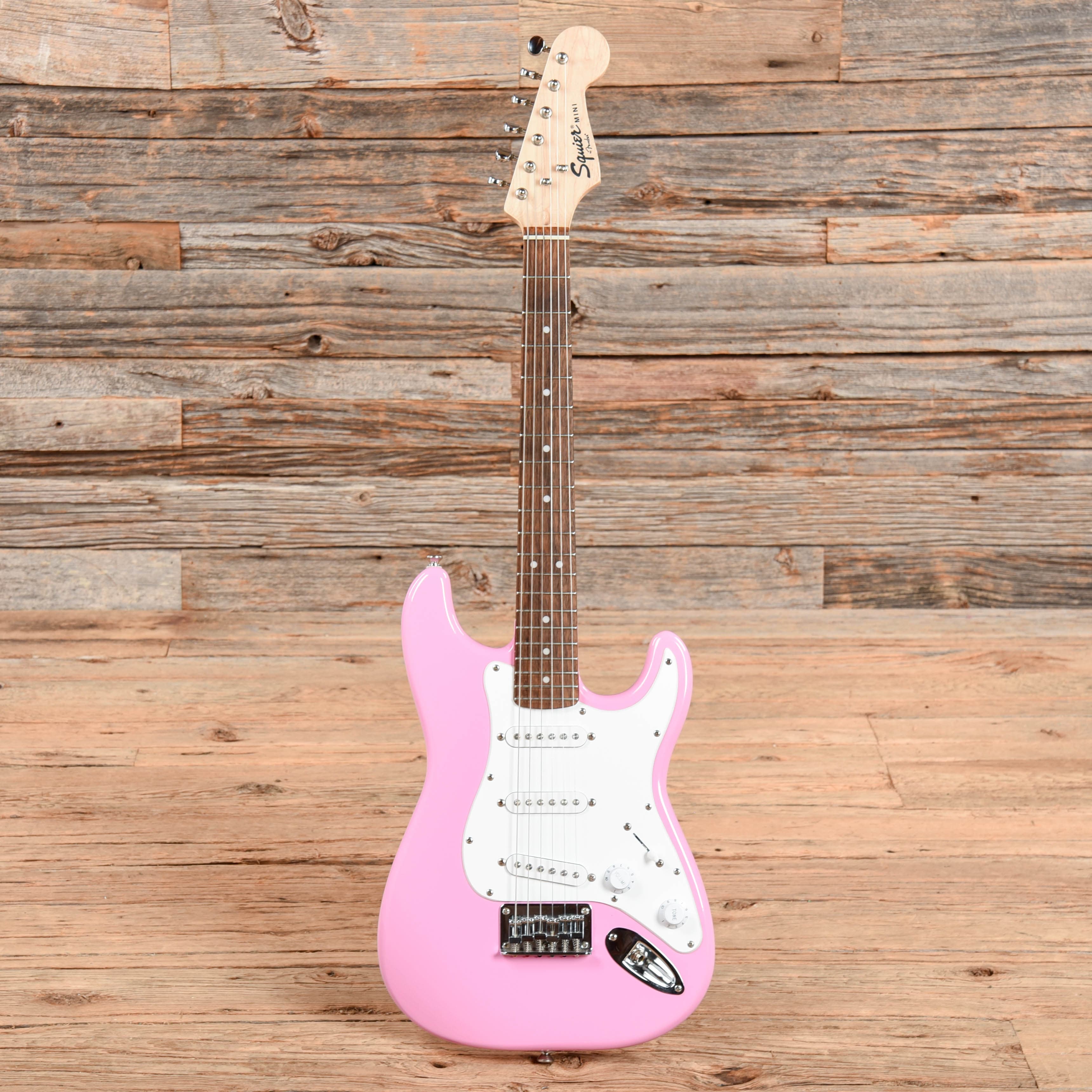 Squier Mini Stratocaster Pink Electric Guitars / Solid Body