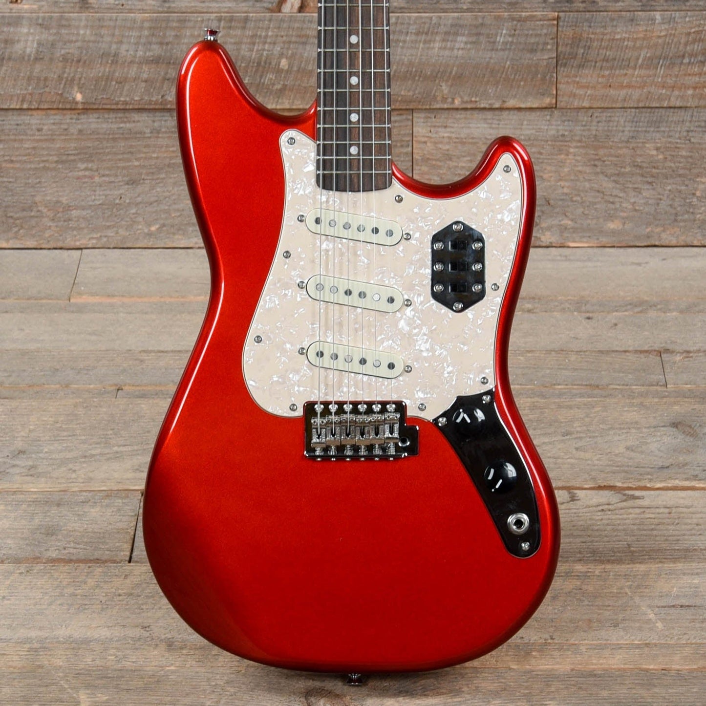 Squier Paranormal Cyclone Candy Apple Red Electric Guitars / Solid Body