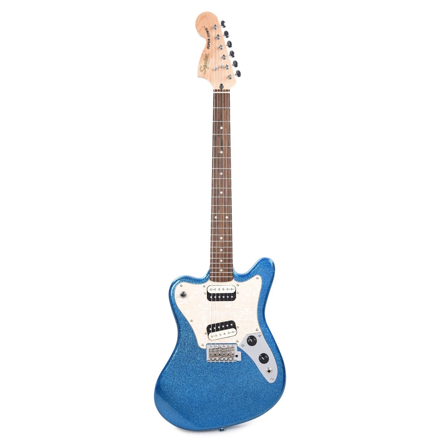 Squier Paranormal Super-Sonic Blue Sparkle Electric Guitars / Solid Body